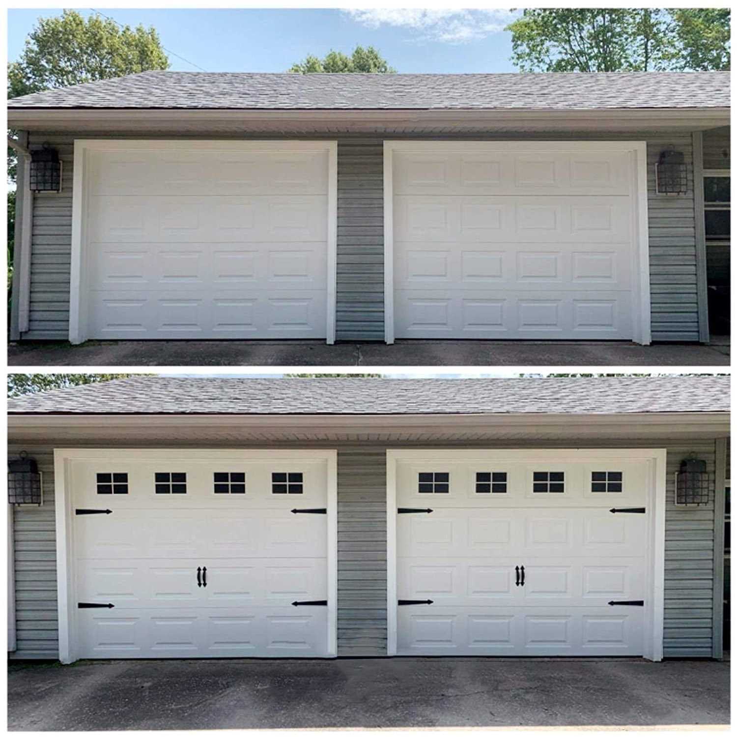 Yurroad 2 Car Garage Kits 32 Pcs Household Easy Installation Magnetic Windows Panels For Car Garage Door Panes Fake Faux Magnetic Windows Decorative - Inhomebuy