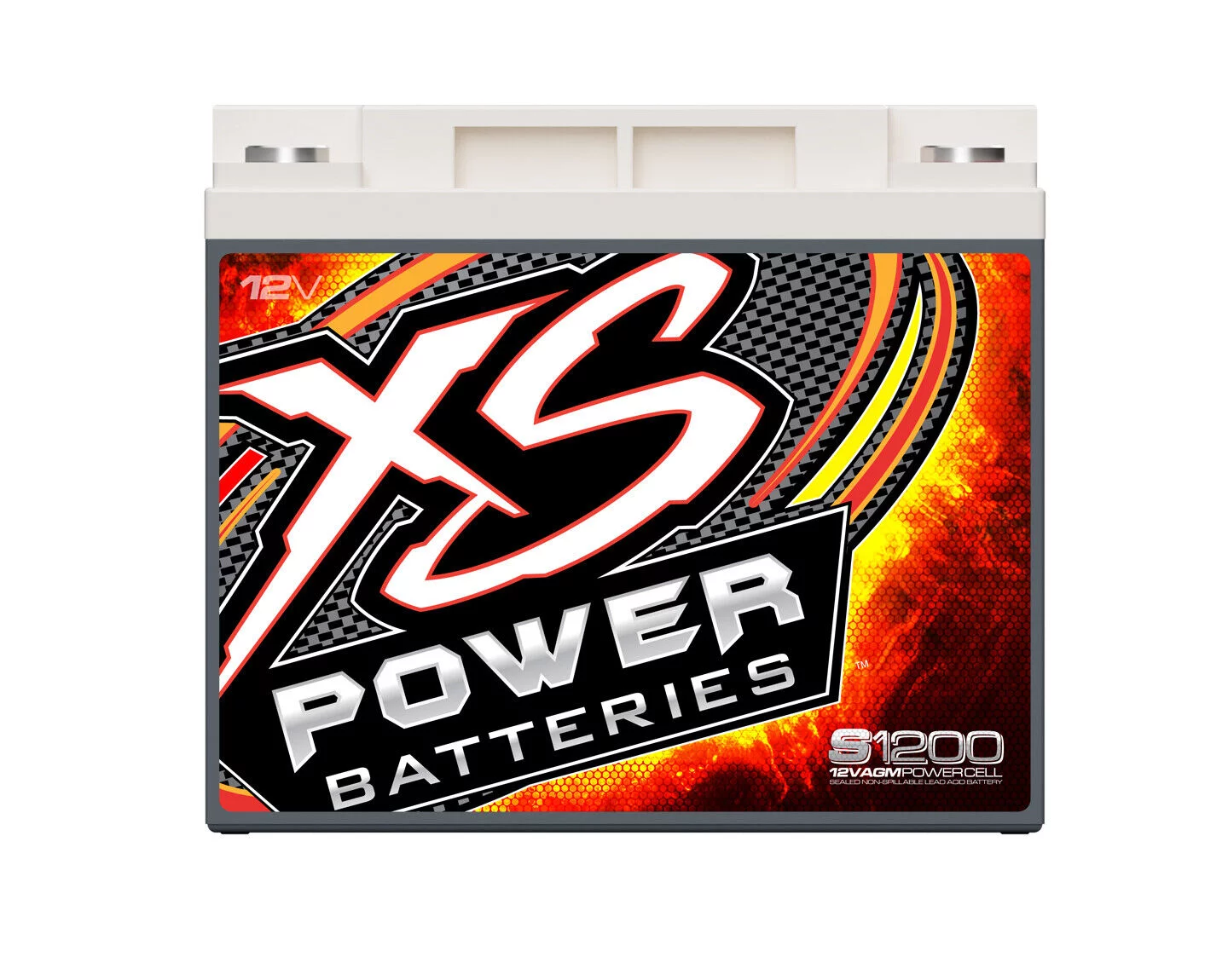 XS Power S1200 'S Series' 12V 2 600 Amp AGM Automotive Starting Battery with Terminal - Inhomebuy