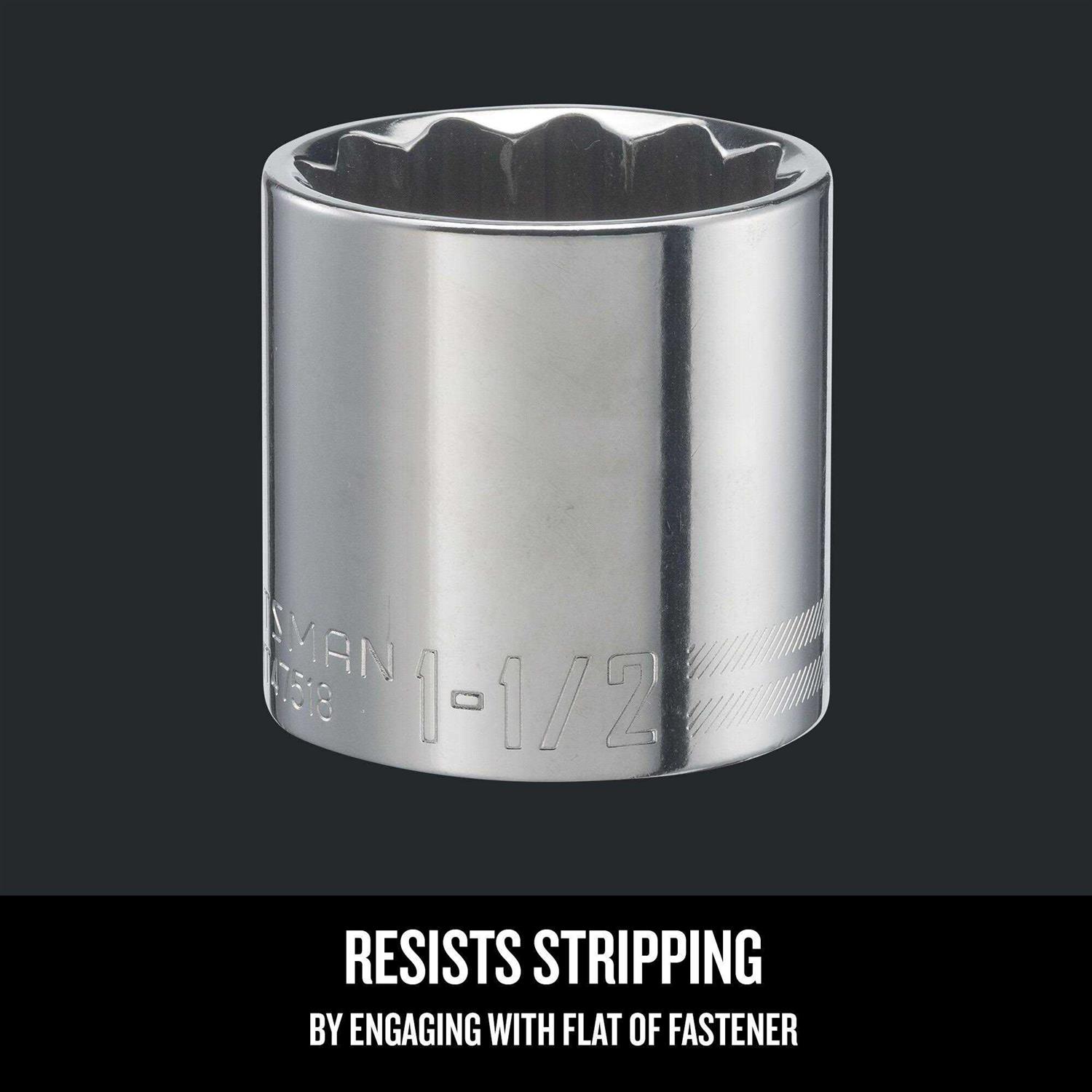 Craftsman Shallow Socket SAE 1/2-Inch Drive - Inhomebuy