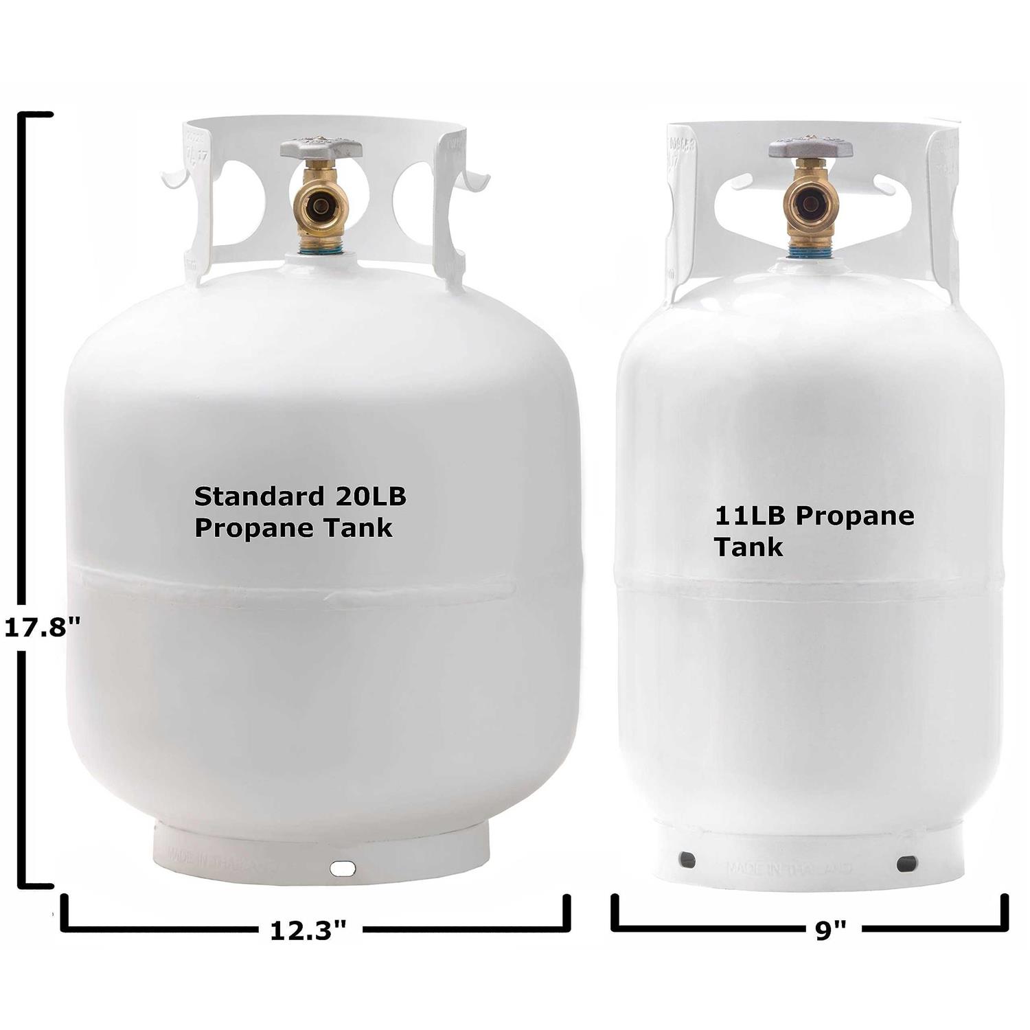 Flame King YSN100HOGb 100 lb Pound Horizontal & Vertical Propane Cylinder Pol Valve - Inhomebuy