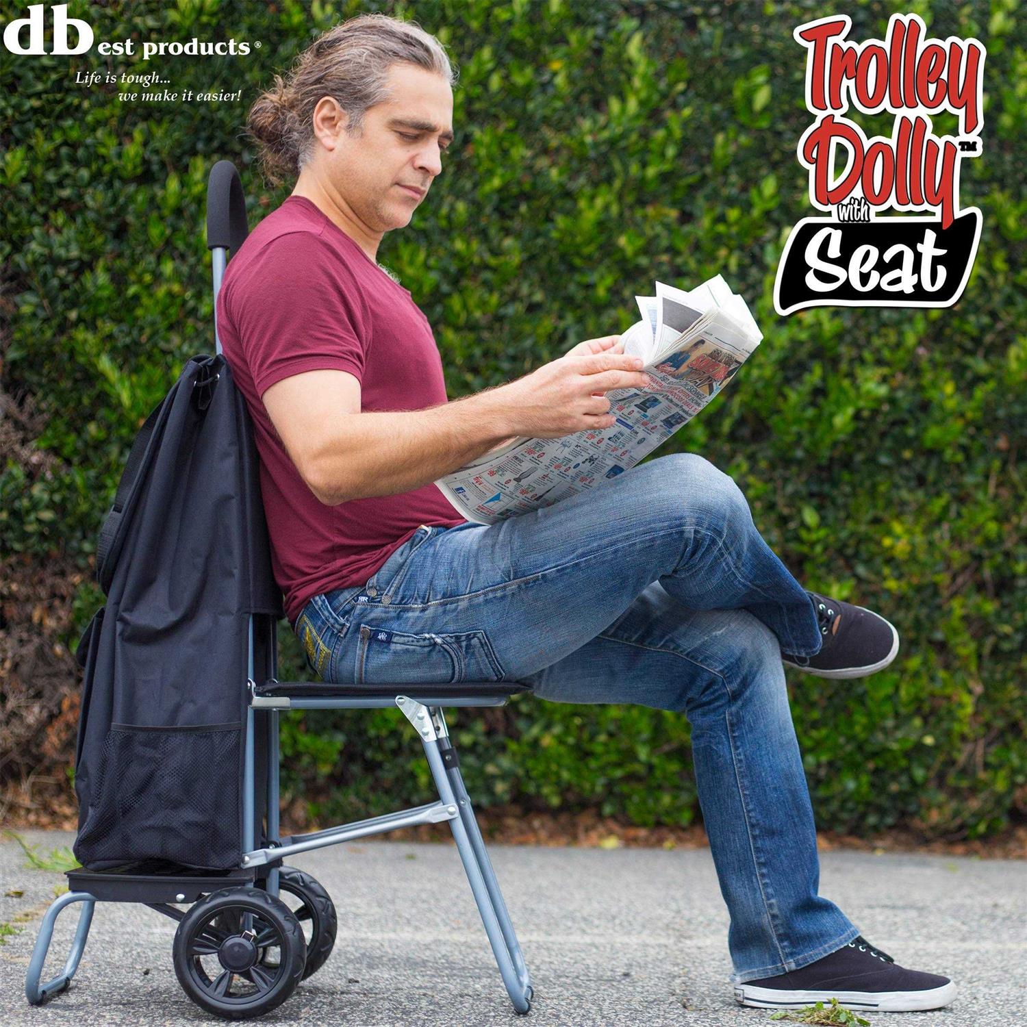 Dbest products Stair Climber Trolley Dolly Laundry Hamper - Inhomebuy