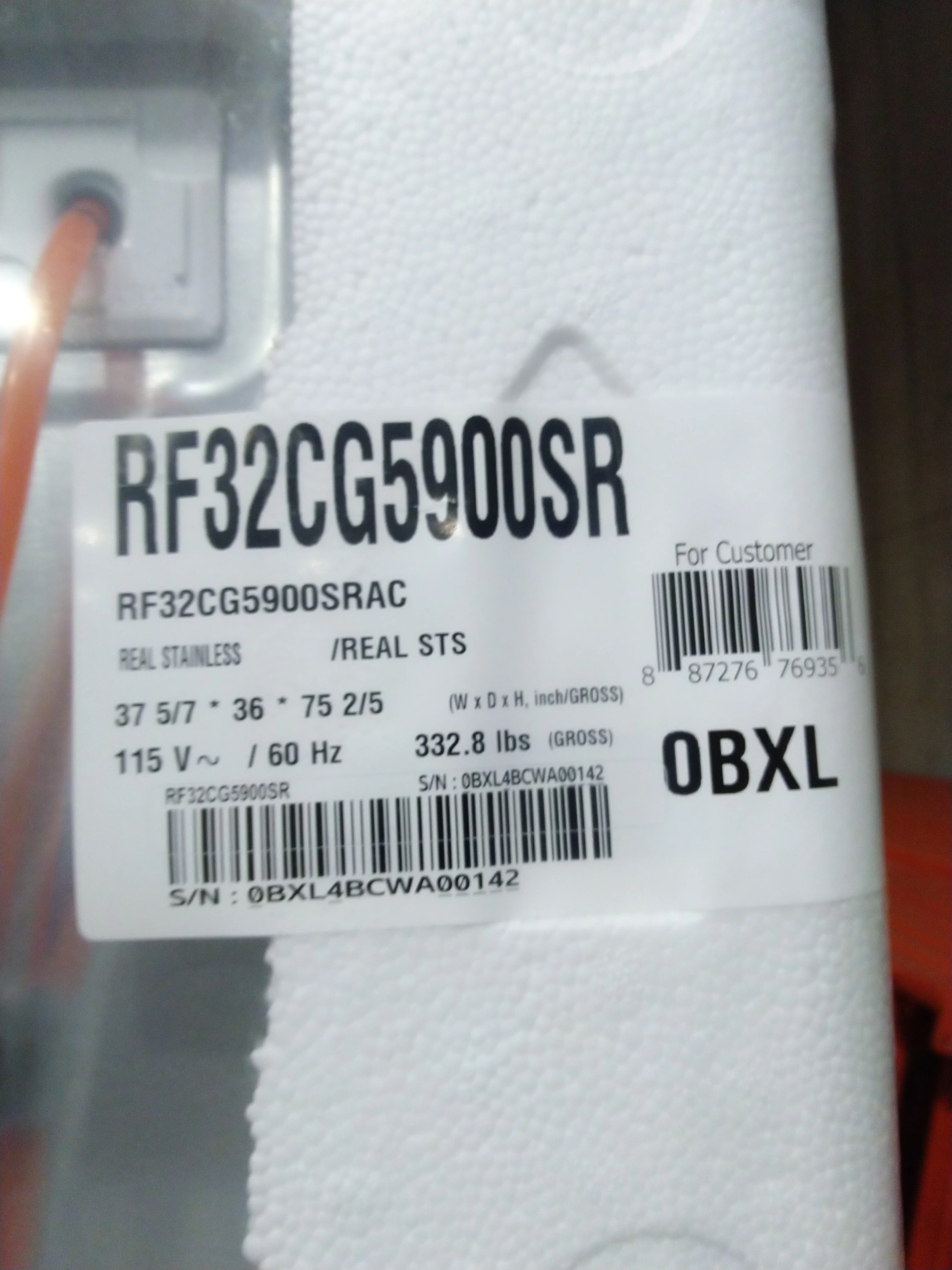 SAMSUNG 36 IN. 30 CU. FT. STAINLESS STEEL 3 DOOR FRENCH DOOR REFRIGERATOR WITH FAMILY HUB - RF32CG59 - Inhomebuy