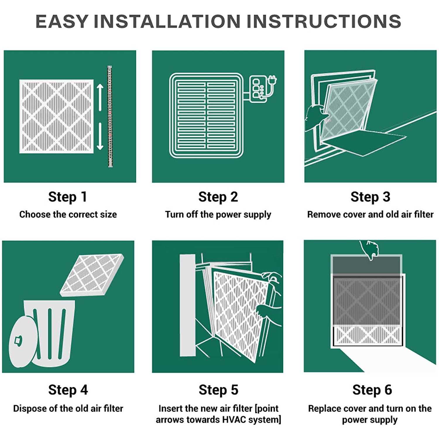 Filterbuy Air Filter MERV 8 - Inhomebuy