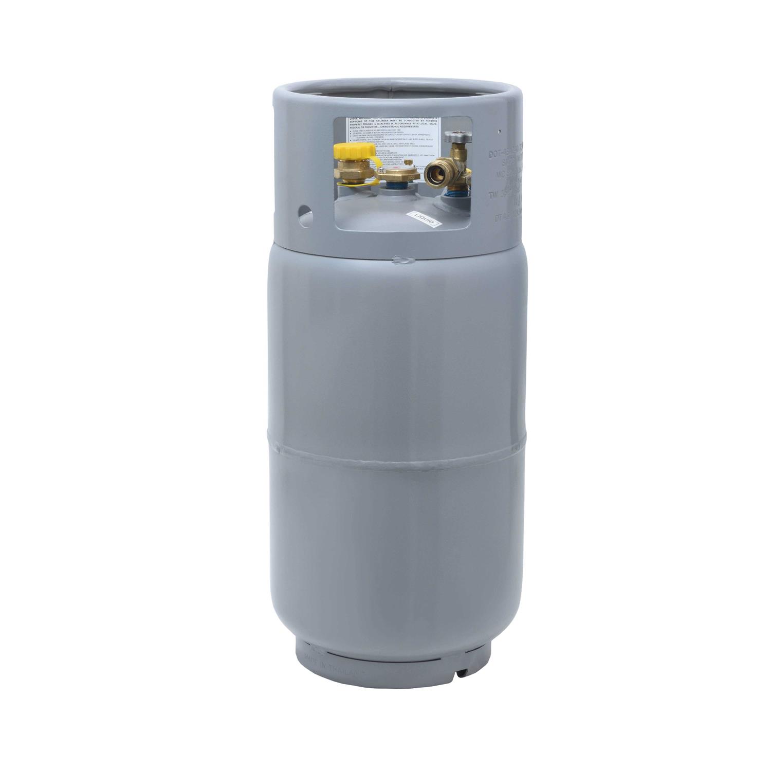 Flame King 33.5lb Aluminum Propane Tank Forklift Cylinder with Gauge - Inhomebuy