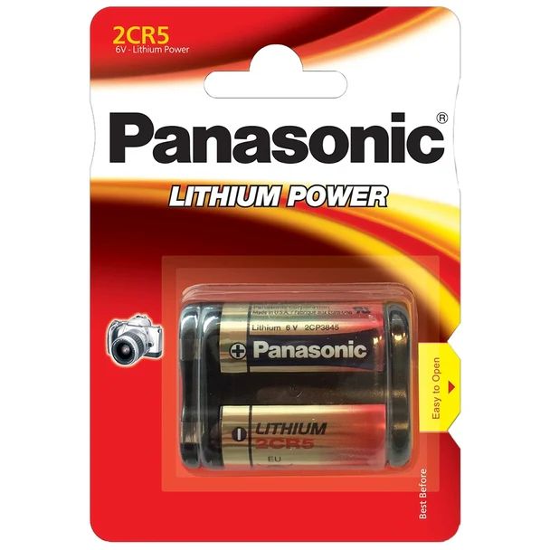 Panasonic Lithium Camera Battery: 6V x 1 | 2CR5M - Inhomebuy