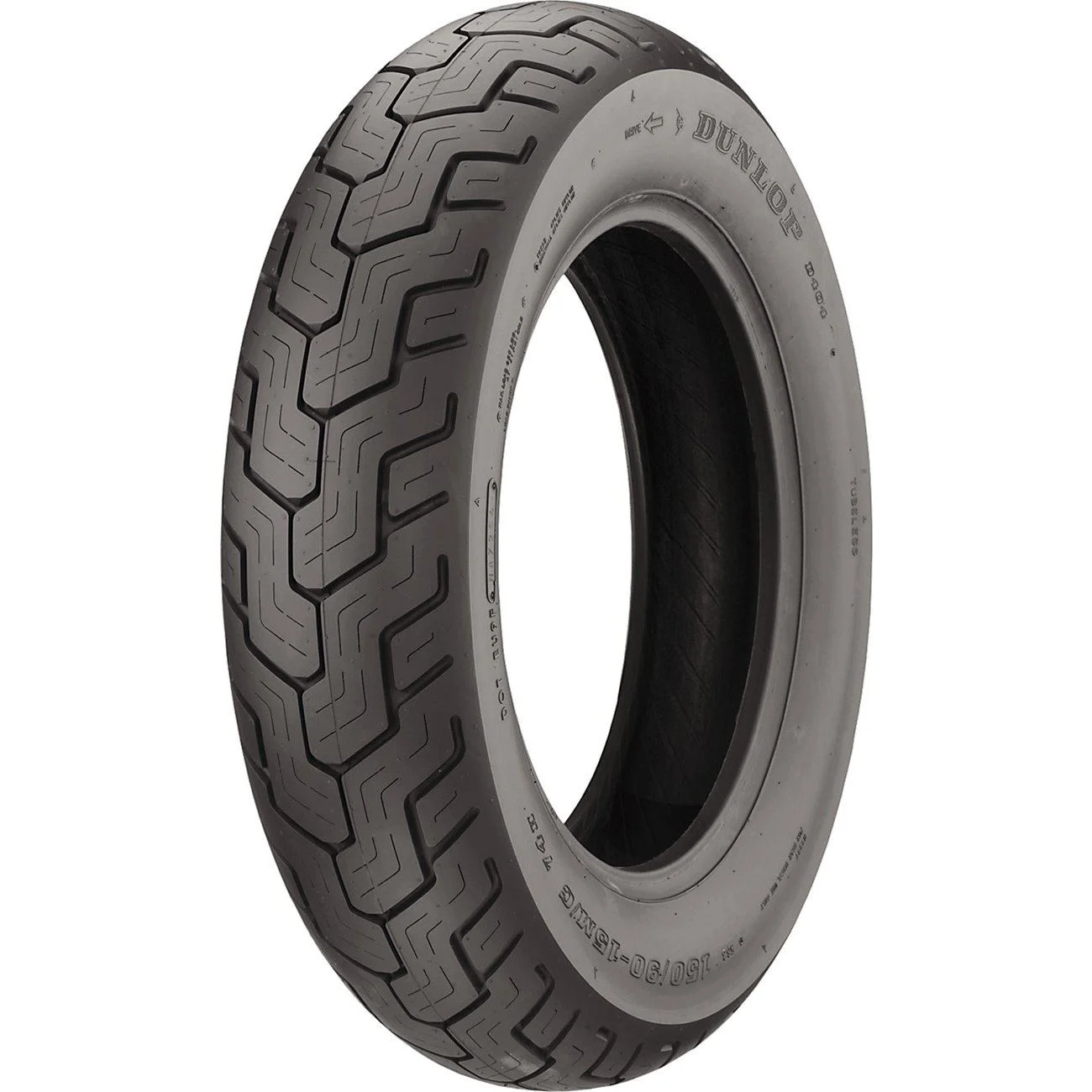 Dunlop D404 Rear Motorcycle Tire 140/90-15 (70H) Black Wall - Inhomebuy
