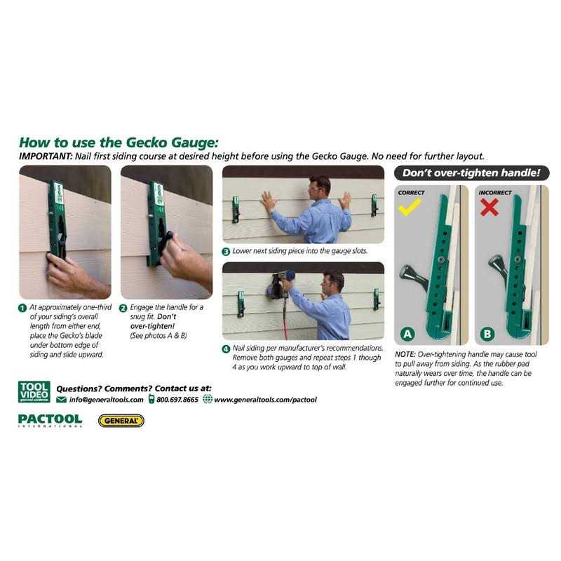 Pactool SA90338 Gecko Gauge Siding - Inhomebuy