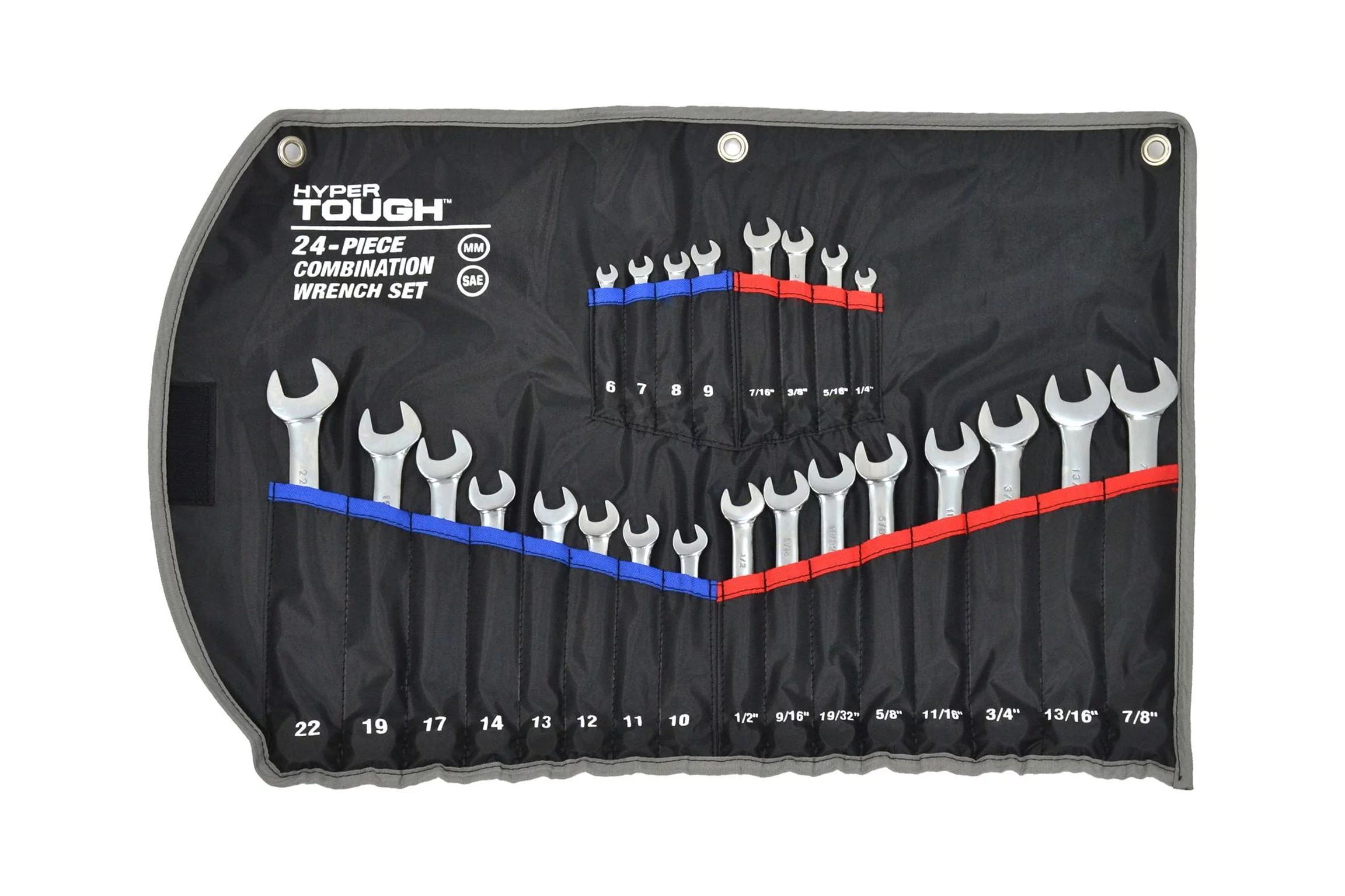 Hyper Tough 24 Pc Combination Wrench Set - Inhomebuy