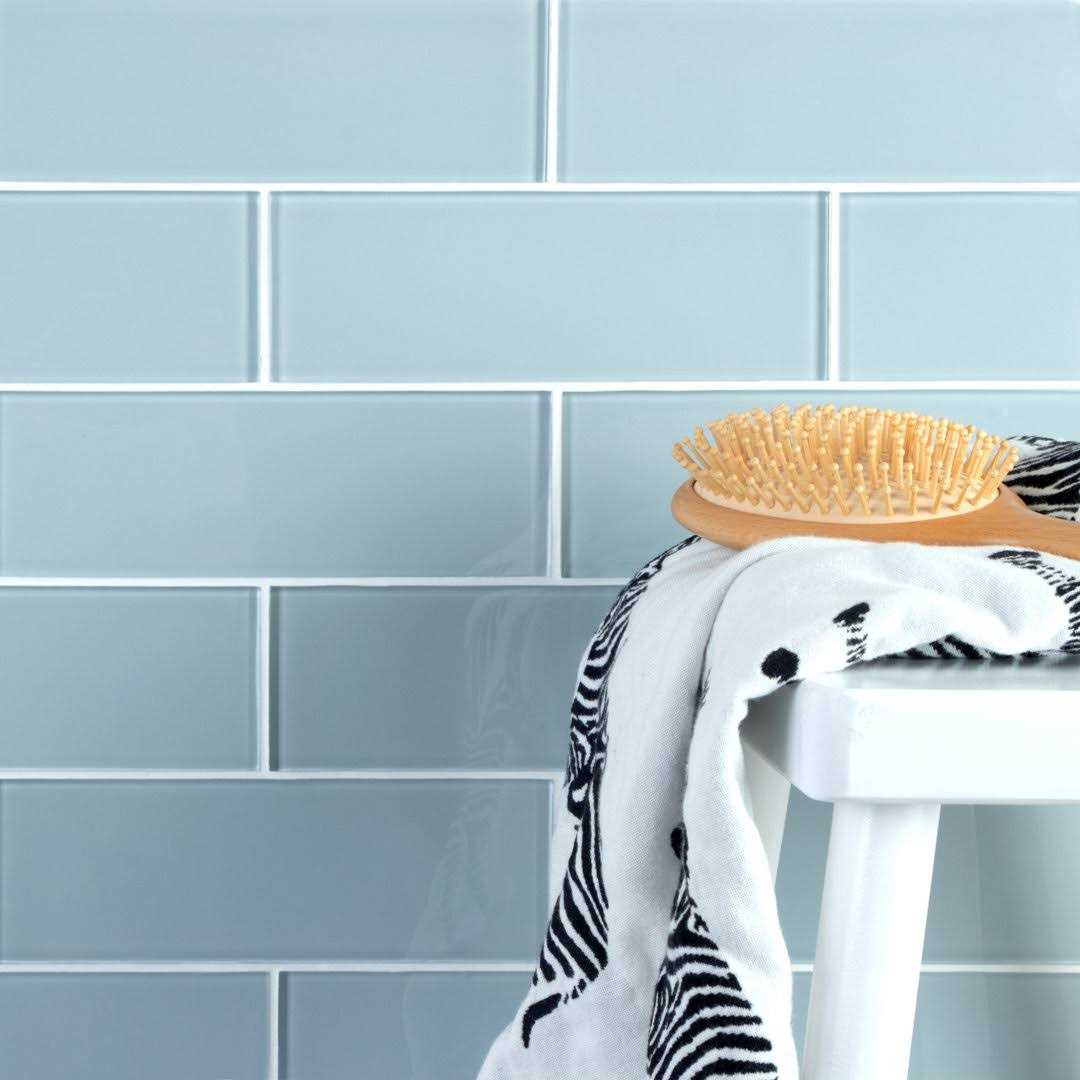 WS Tiles 3×22 x 9×22 Glass Mosaic Subway Tile Backsplash for Kitchen and Bathroom - Inhomebuy