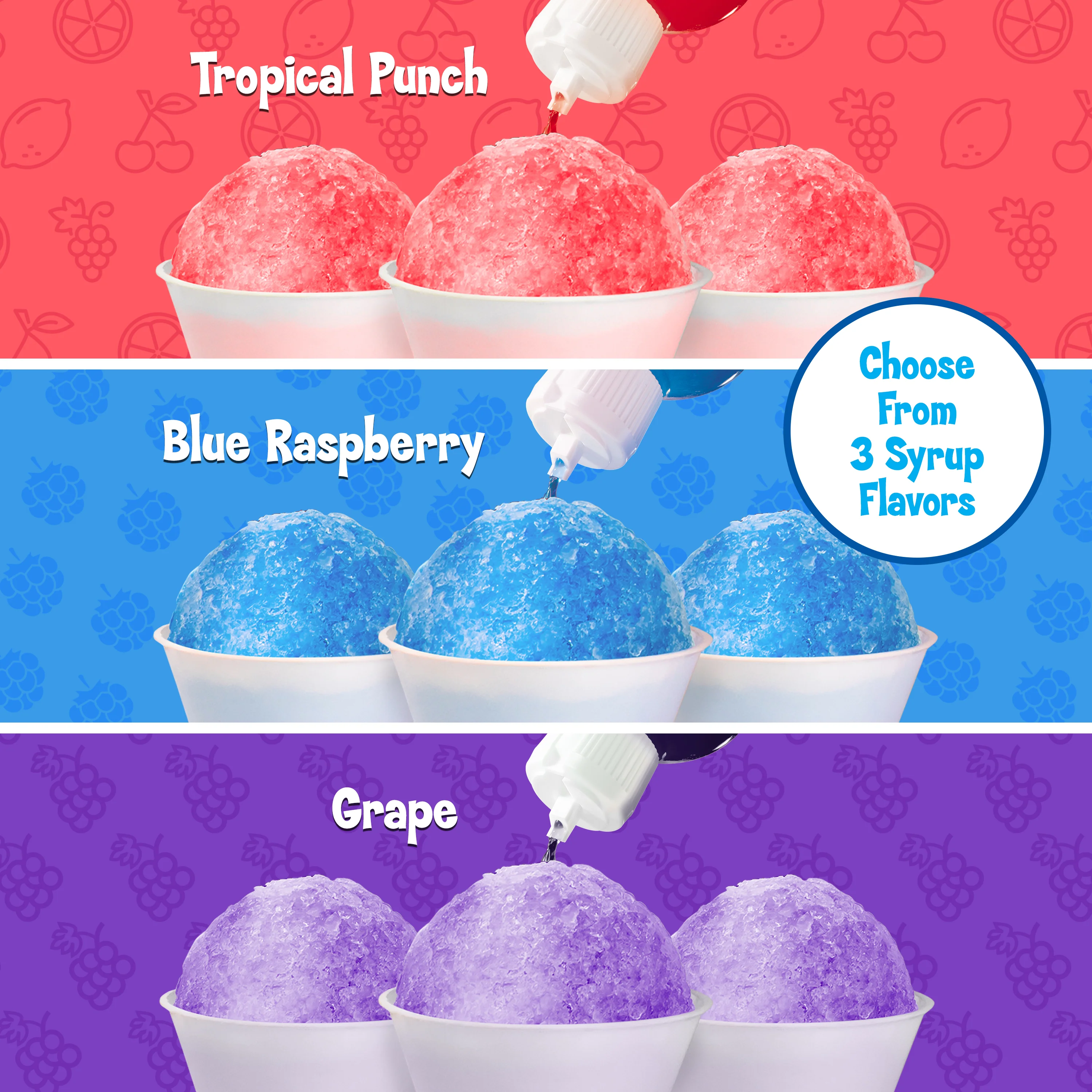 Kool-Aid Snow Cone Syrup Party Kit - Inhomebuy