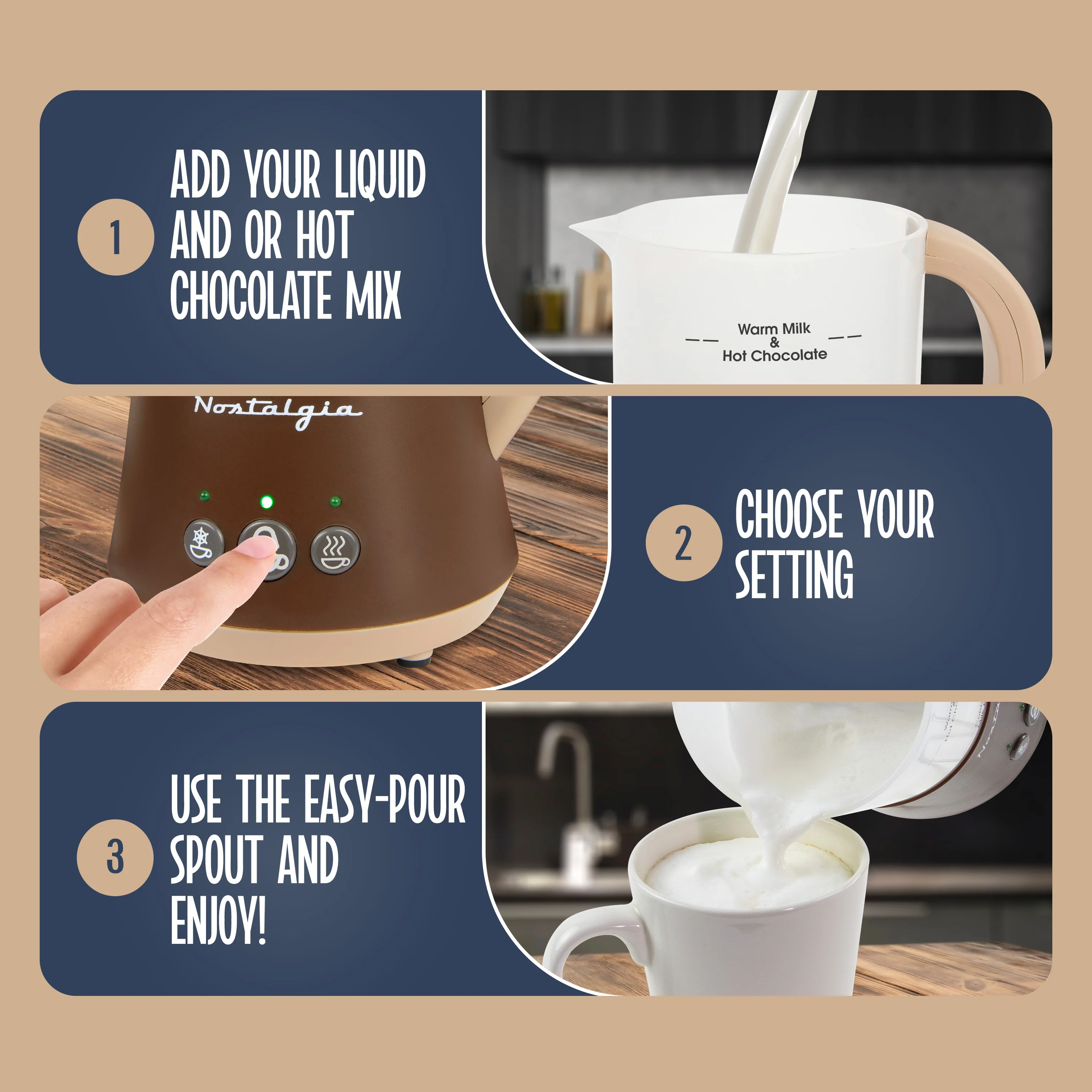 Frother & Hot Chocolate Maker - Inhomebuy