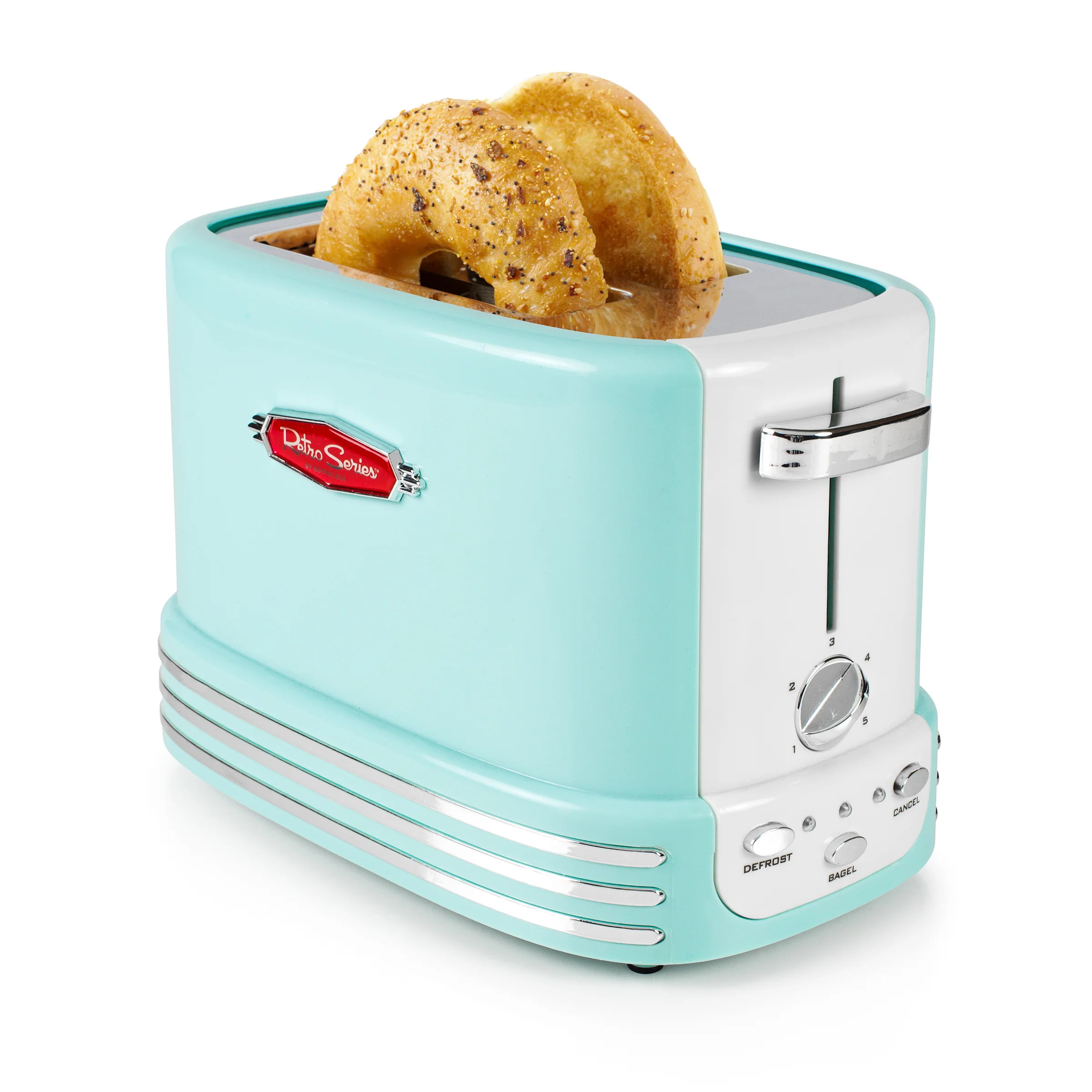 Retro 2-Slice Toaster, Aqua - Inhomebuy