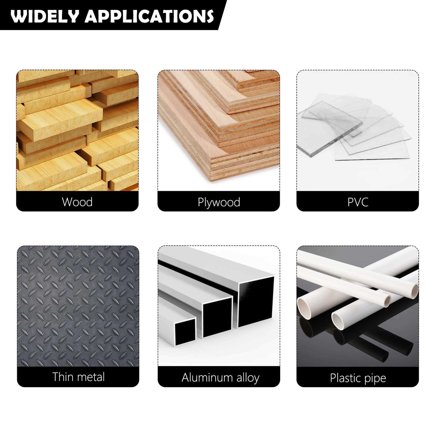 dashap Bi-Metal Hole Saw Kit Carbide Hole Saw Set for Thin Metal and Wood - Inhomebuy