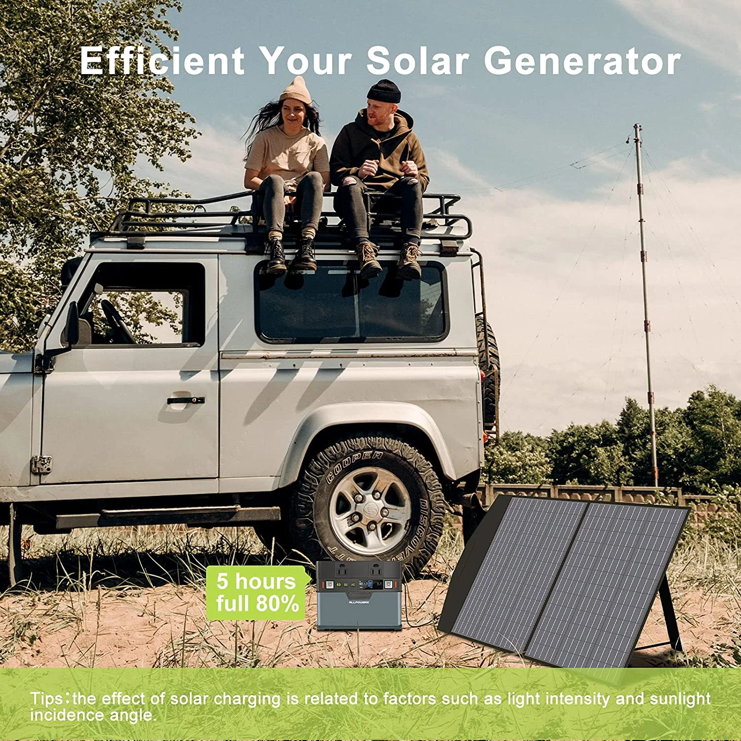 ALLPOWERS 700W (Peak 1400W) 606Wh Solar Generator, 16400mAh Portable Power Station with AC Outlets Backup Battery for Camping RV Home Use Emergency CAPA off-Grid - Inhomebuy