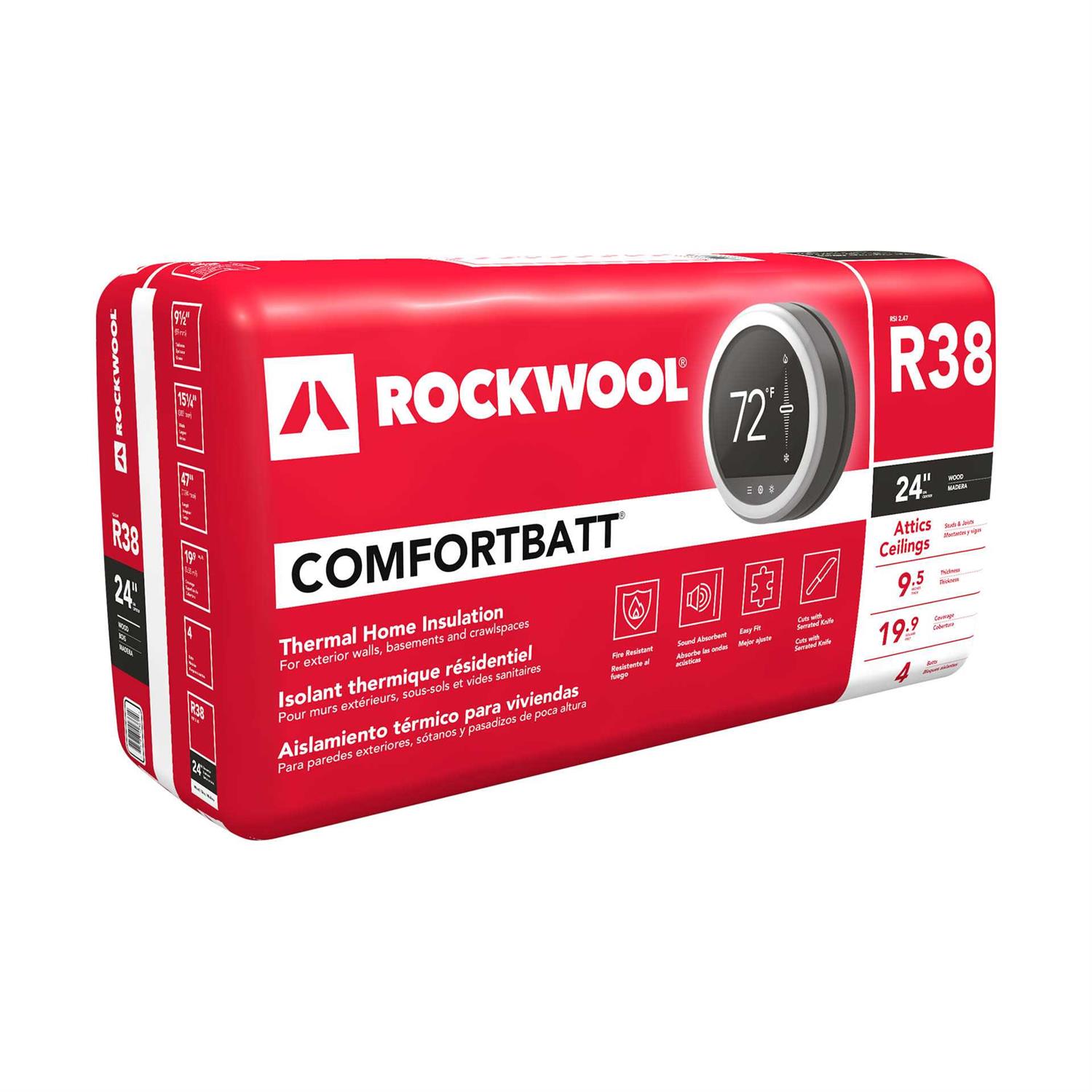 Rockwool Comfort Batt R38 - Inhomebuy