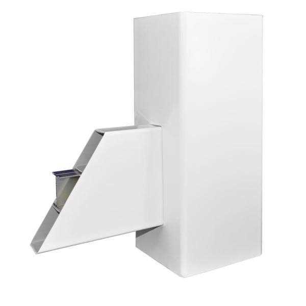 Weatherables Plymouth 5 ft. H x 8 ft. W White Vinyl Picket Fence Panel Kit - Inhomebuy