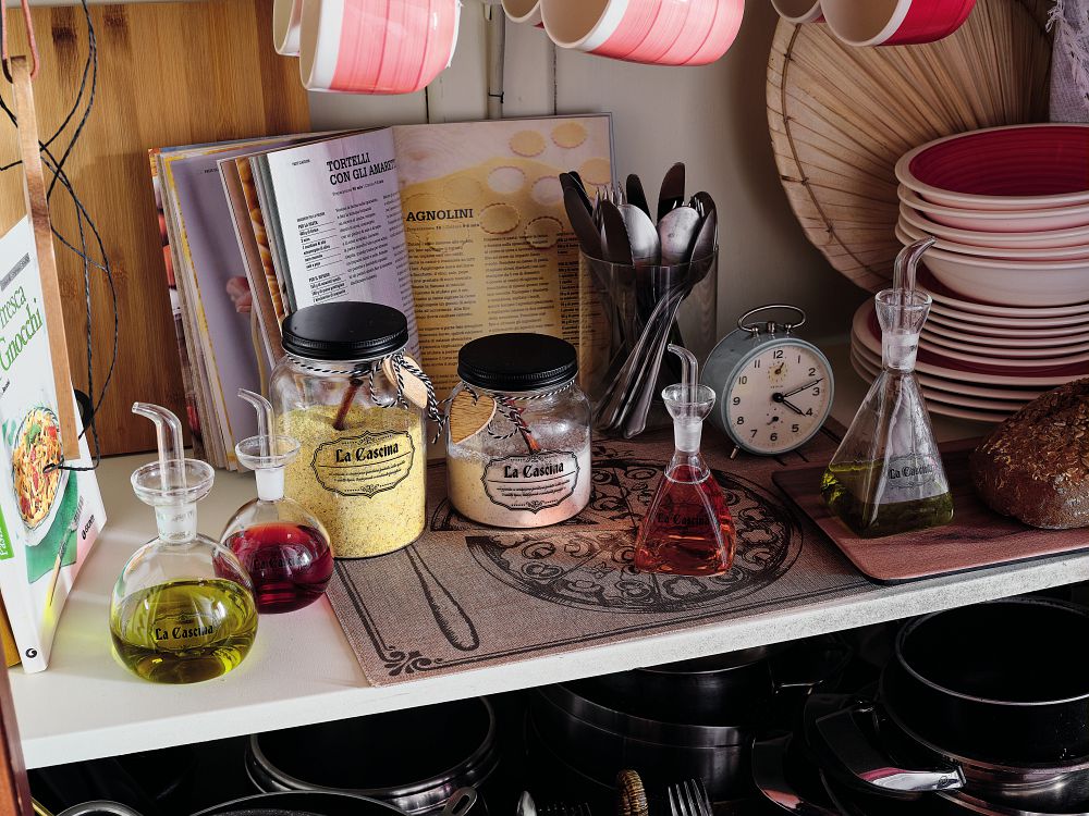 Jar W/ Lid, H12, 650CC+Spoon, Dolce Casa La Cascina - Inhomebuy