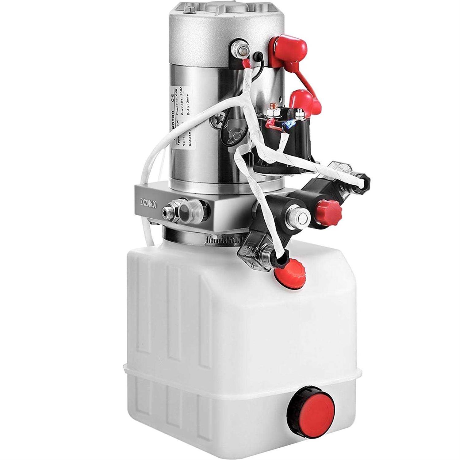 VEVOR 4 Quart Acting Hydraulic Pump Dump Trailer Plastic 4LCZYYBSL - Inhomebuy