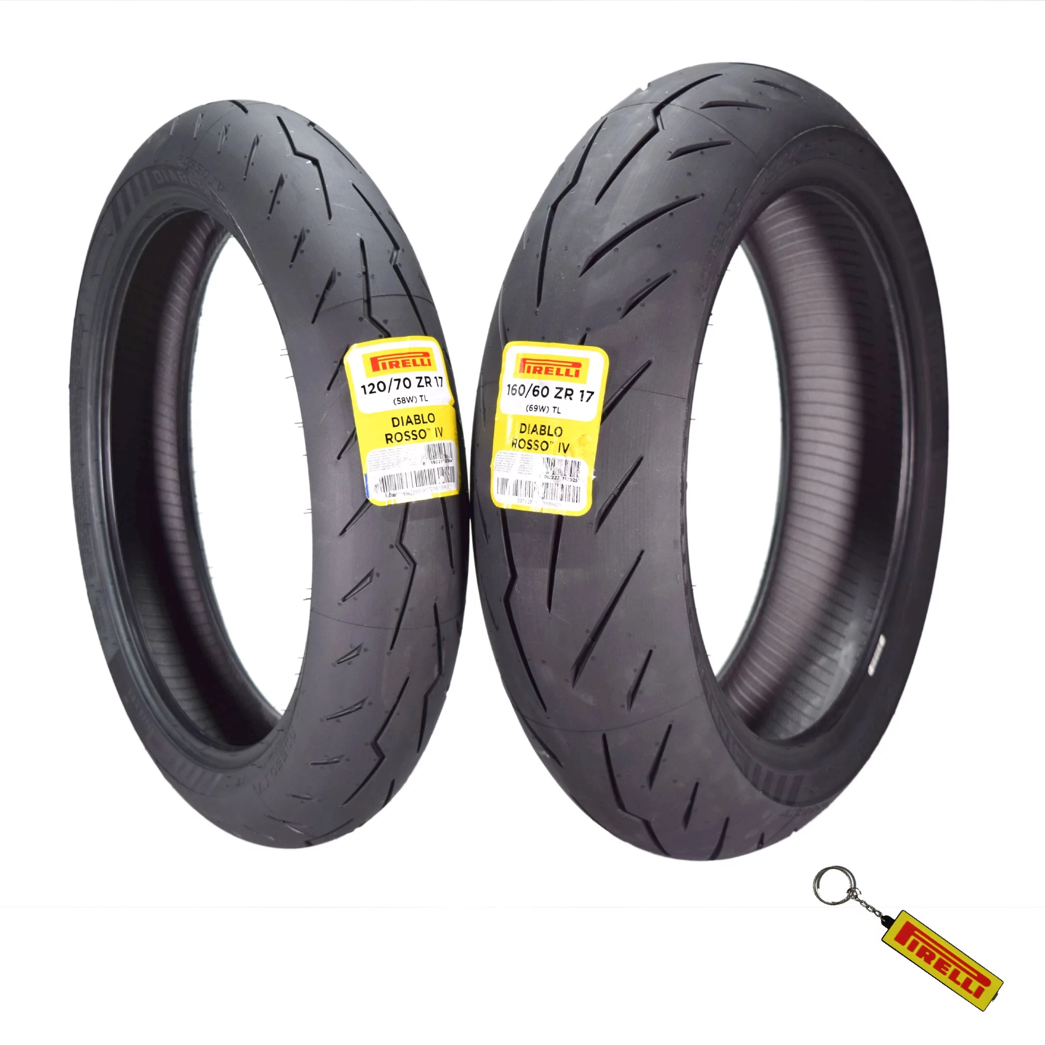 Pirelli Diablo Rosso IV Street Sport 120/70ZR17 58W TL Front Motorcycle Tire 120/70-17 Rosso 4 - Inhomebuy