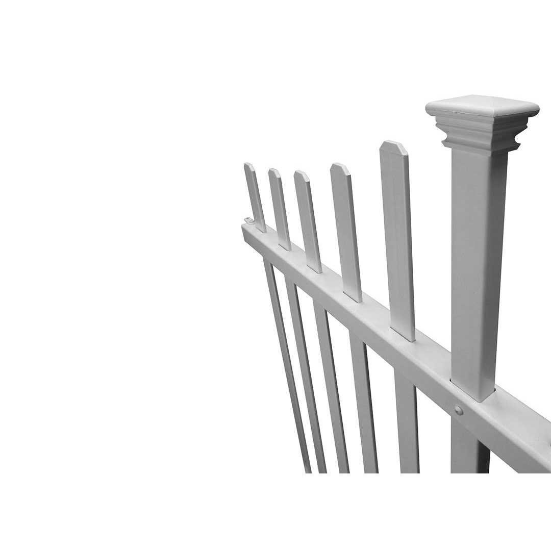 Zippity Outdoor Products ZP19011 Galvanized Steel Surface Mount for Vinyl Posts - Inhomebuy