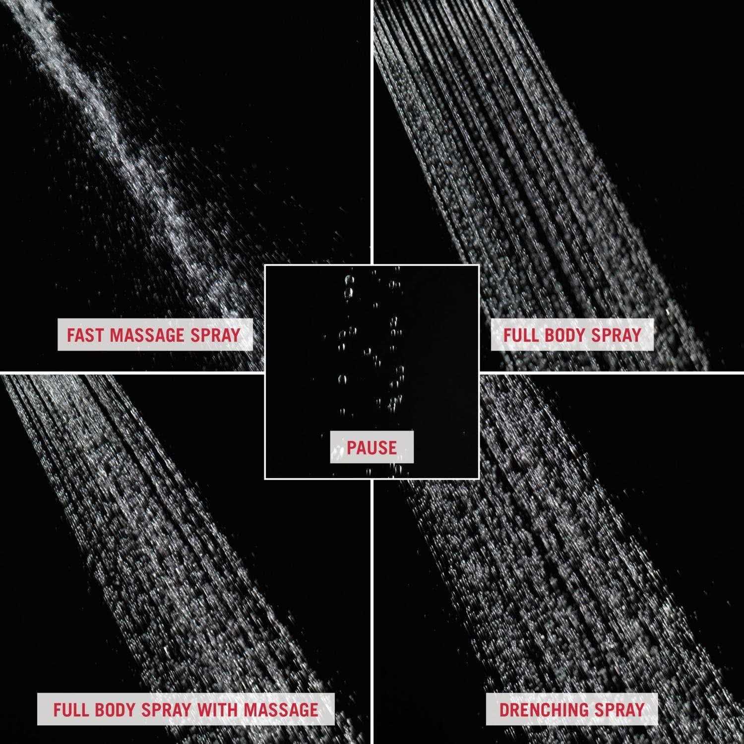 Delta 75490 Chrome In2ition 4-spray Shower Head - Inhomebuy