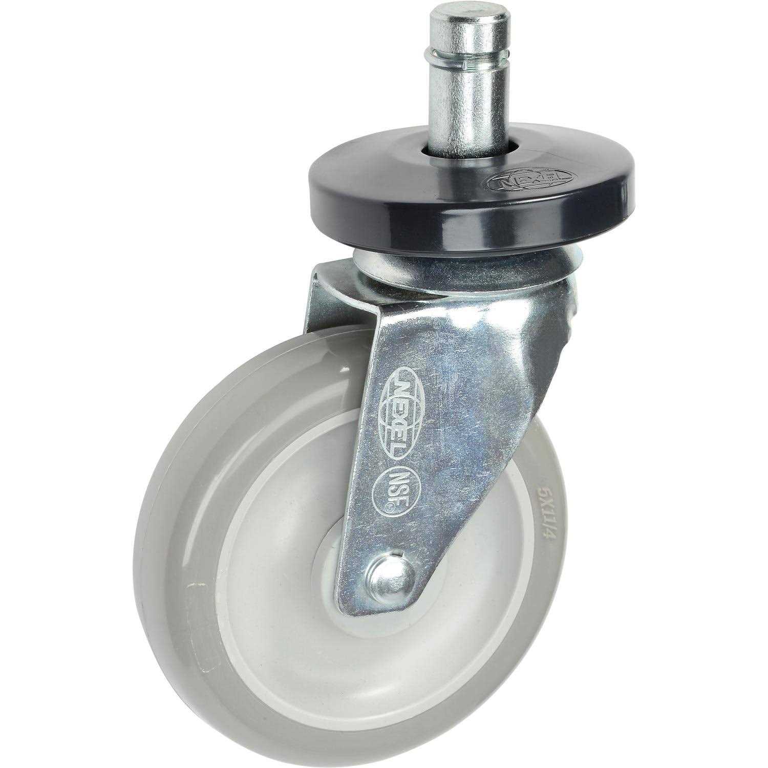 Nexel Steel Deck Truck Rubber Casters - Inhomebuy