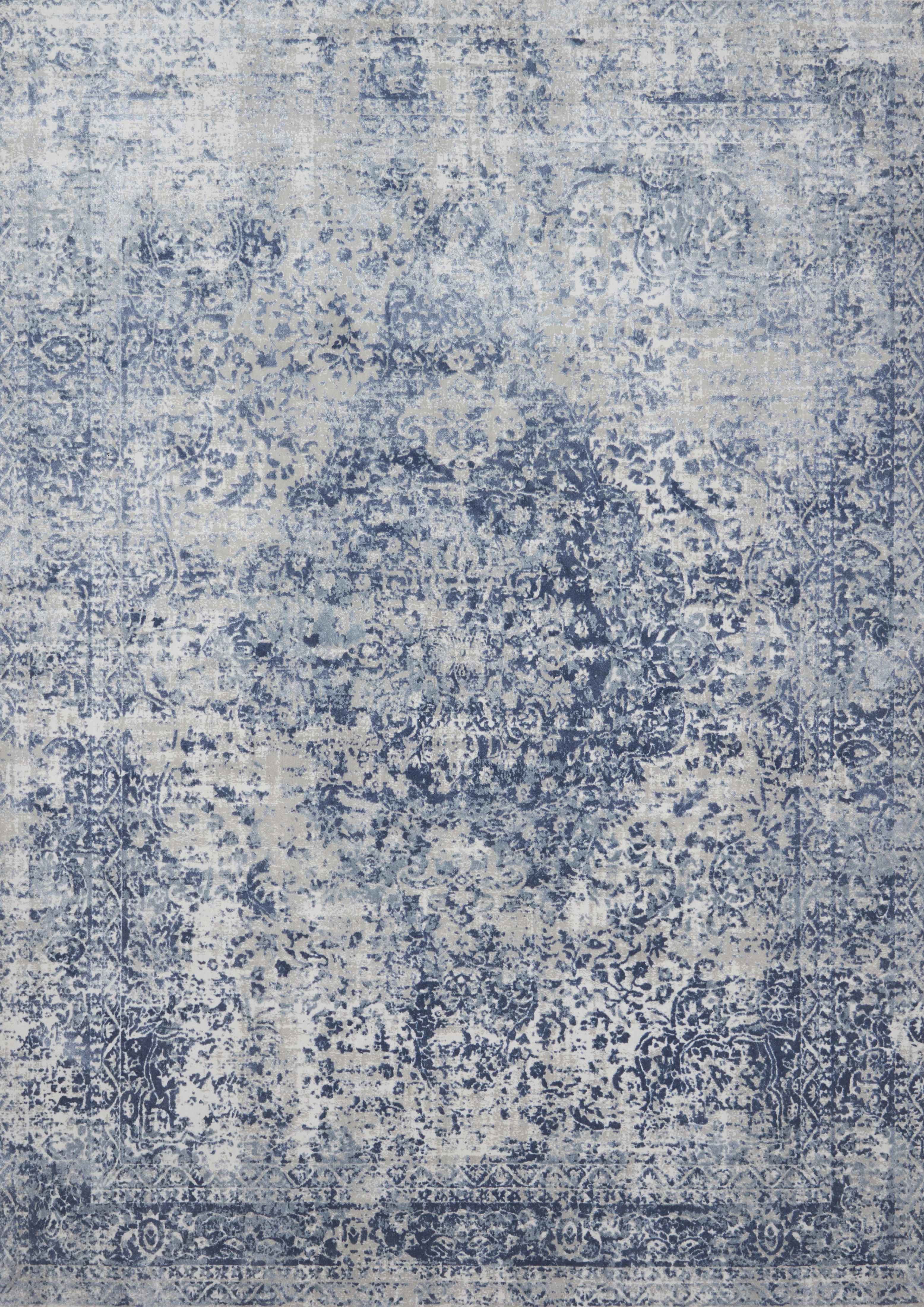 Loloi Rugs Patina Collection Rug in Blue, Stone - 7'10