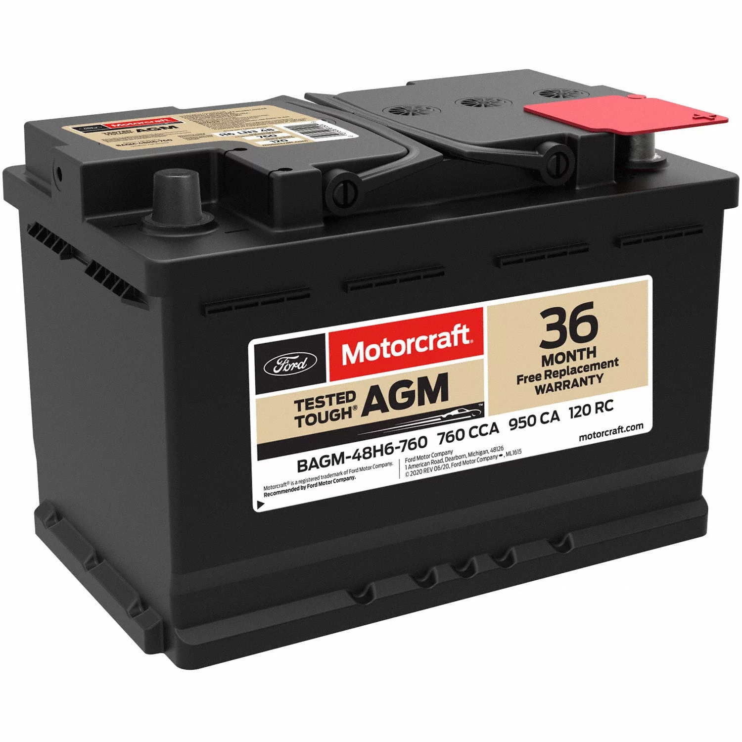 Motorcraft BAGM-48H6-760 Automotive Battery - Inhomebuy