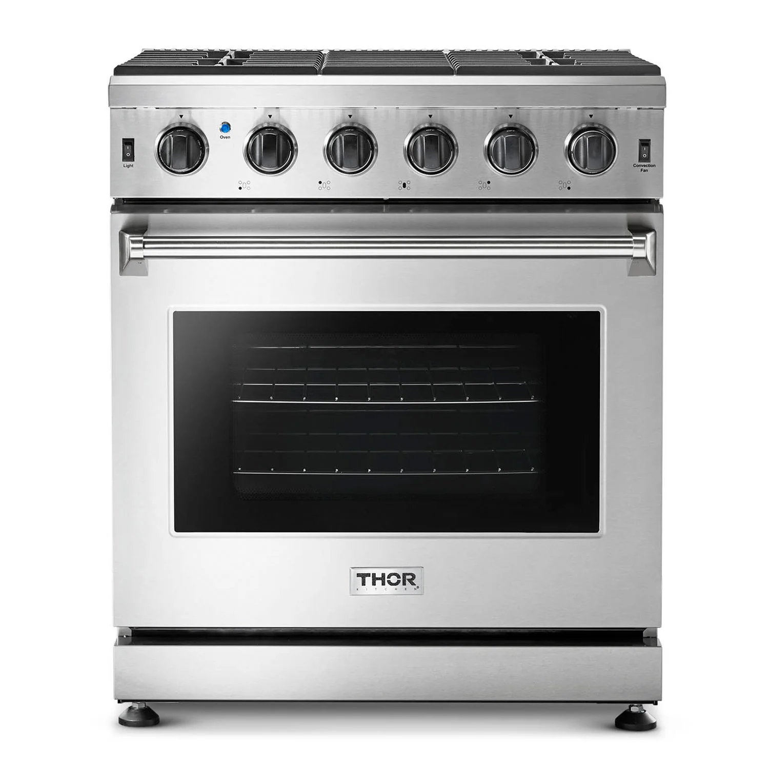 Thor Kitchen 30 in. 4.55 cu. ft. Professional Propane Gas Range in Stainless Steel, LRG3001ULP - Inhomebuy