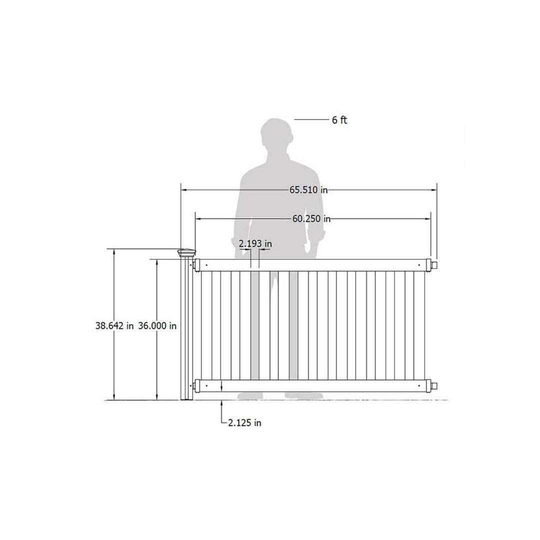 Zippity Outdoor Products Burbank Vinyl Picket Fence - Inhomebuy