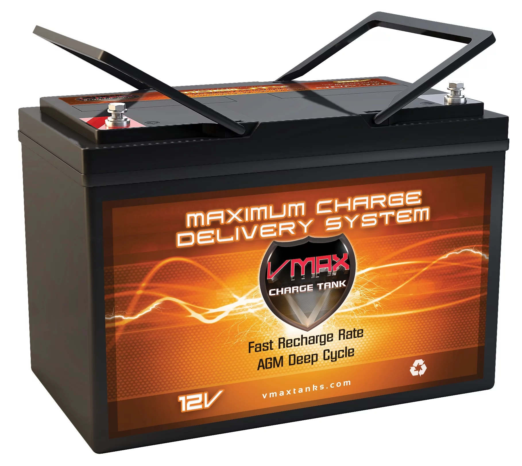 VMAX SLR100 AGM Deep Cycle Battery Replaces Walmart MAXX-27 12V group 27 100Ah - Inhomebuy