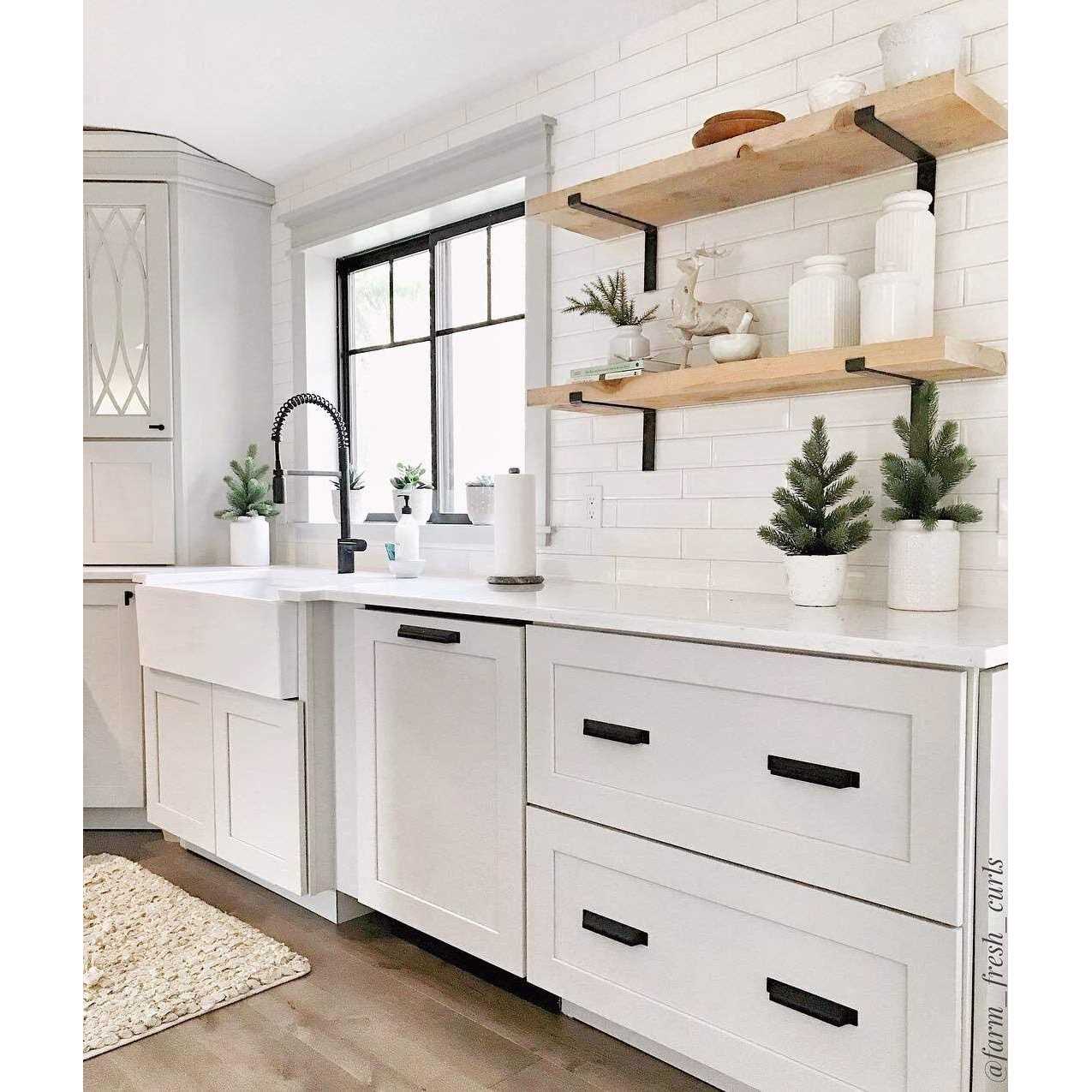 MY RUSTIC Shelf Brackets Lip Brackets for Shelves Industrial Forged Steel Floating Shelf - Inhomebuy