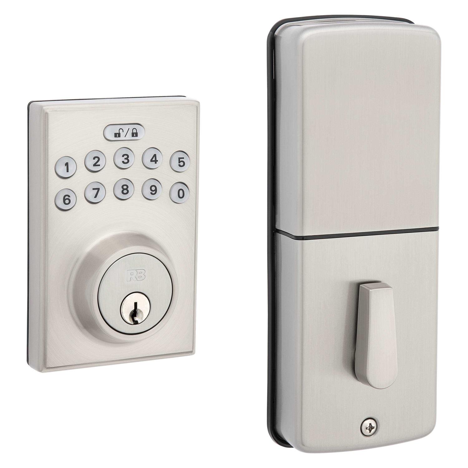 RELIABILT Bragg Single Cylinder Electronic Deadbolt Lighted Keypad 92640 - Inhomebuy