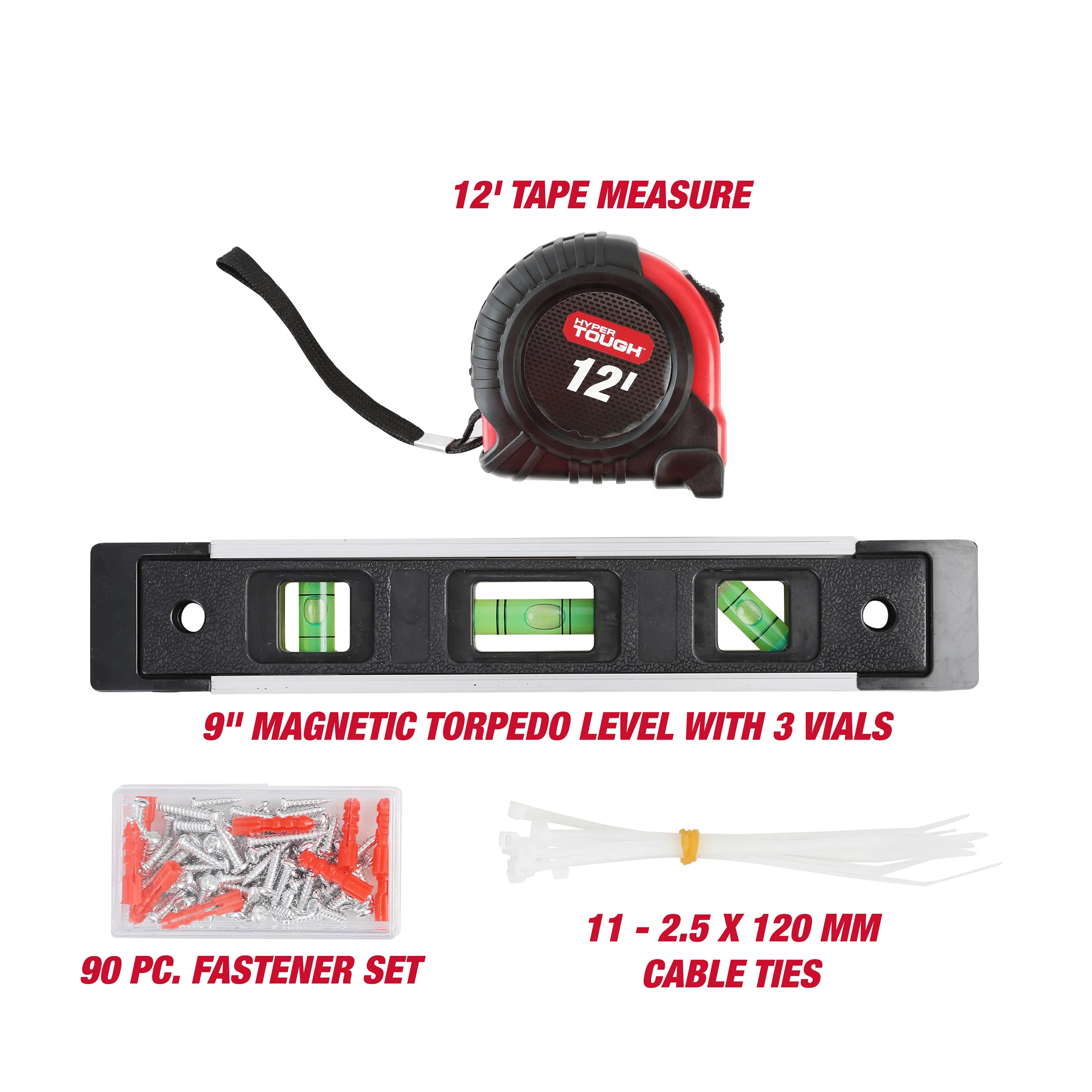 Hyper Tough 160-Piece Toolbox Set for Home and Auto Repairs - Inhomebuy