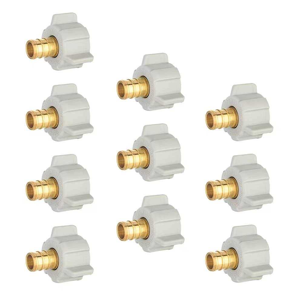 EFIELD 1/2 Pex X 1/2 Female NPT Swivel Adapter Brass Barb Crimp - Inhomebuy