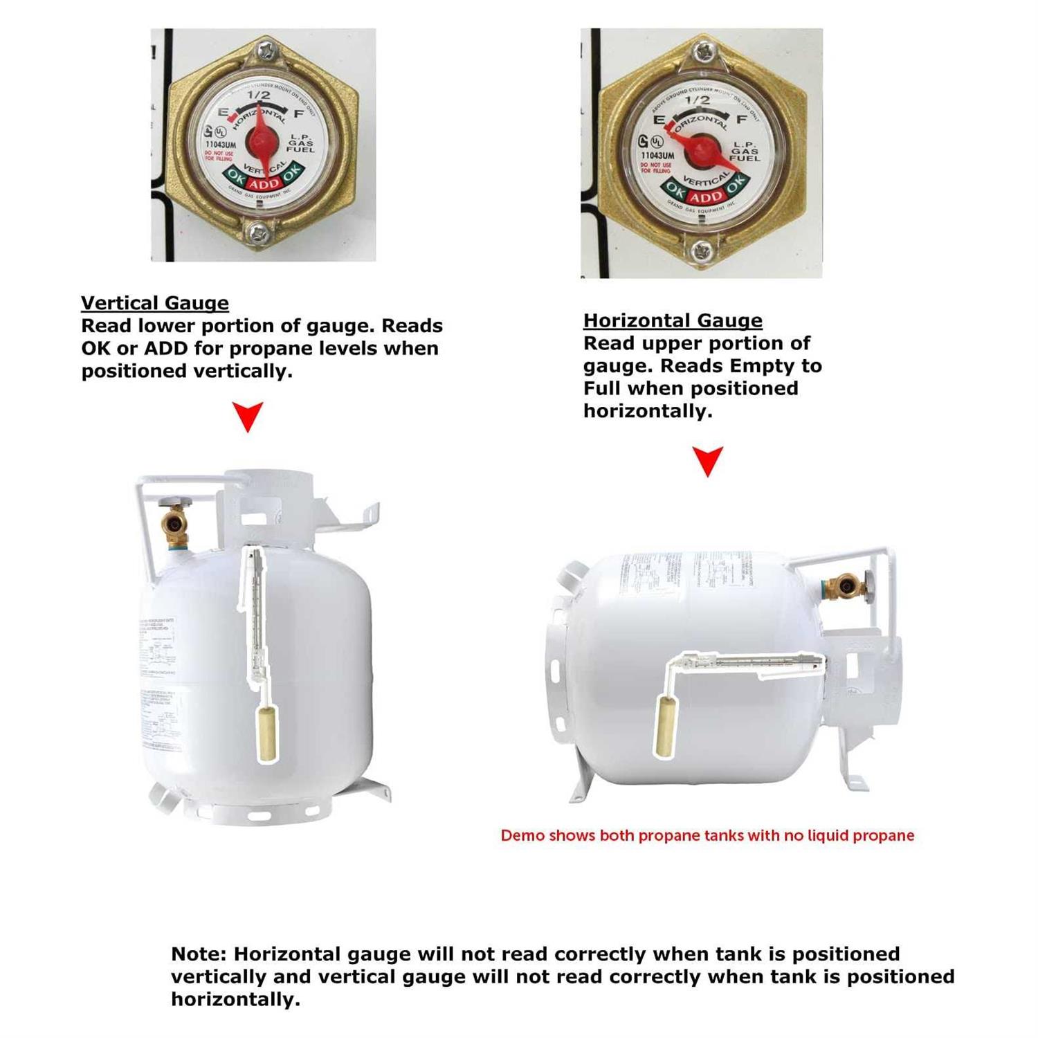 Flame King Horizontal & Vertical Propane Cylinder - Inhomebuy