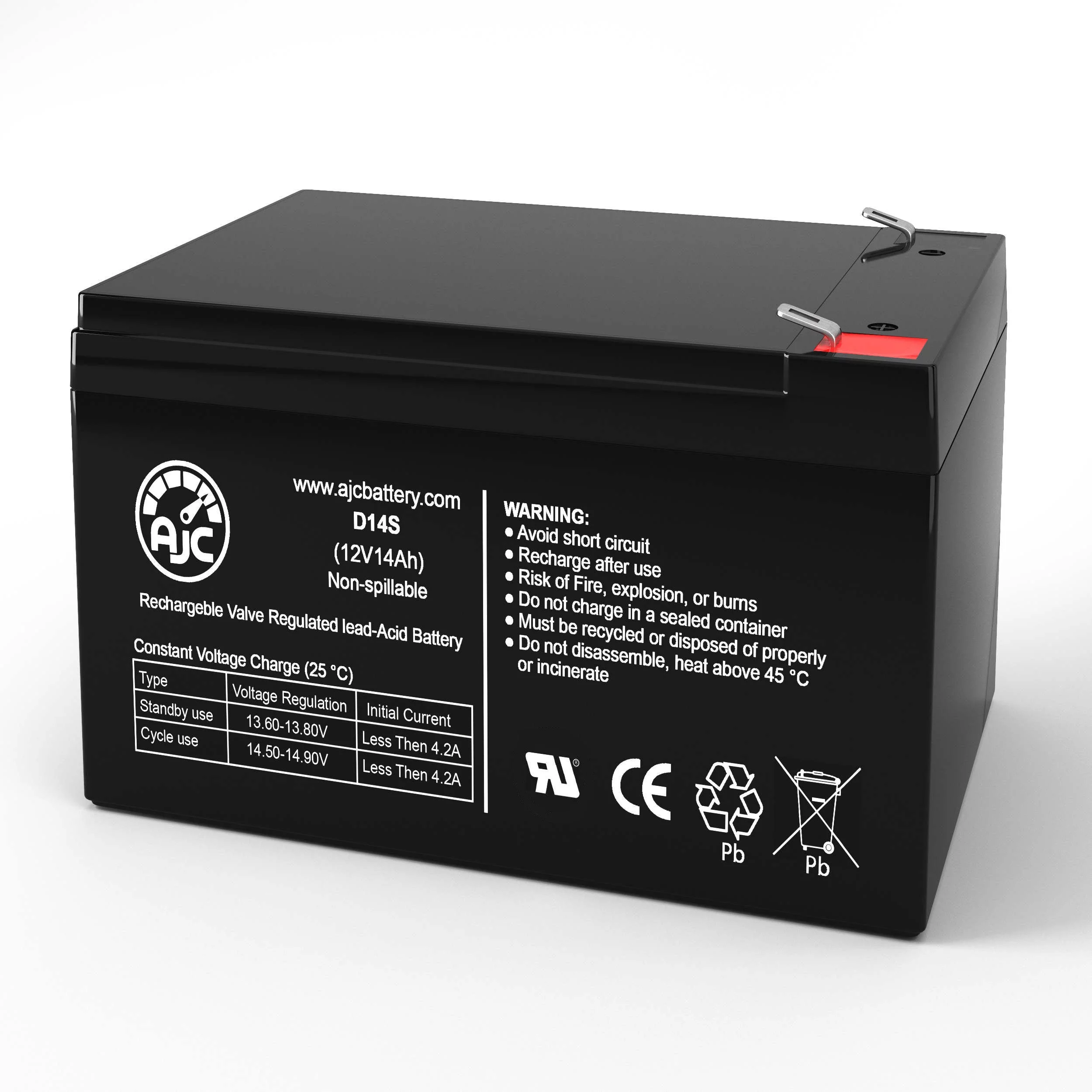 ElectricRider n ElecTrec 12V 14Ah Electric Scooter Battery - This Is an AJC Brand Replacement - Inhomebuy