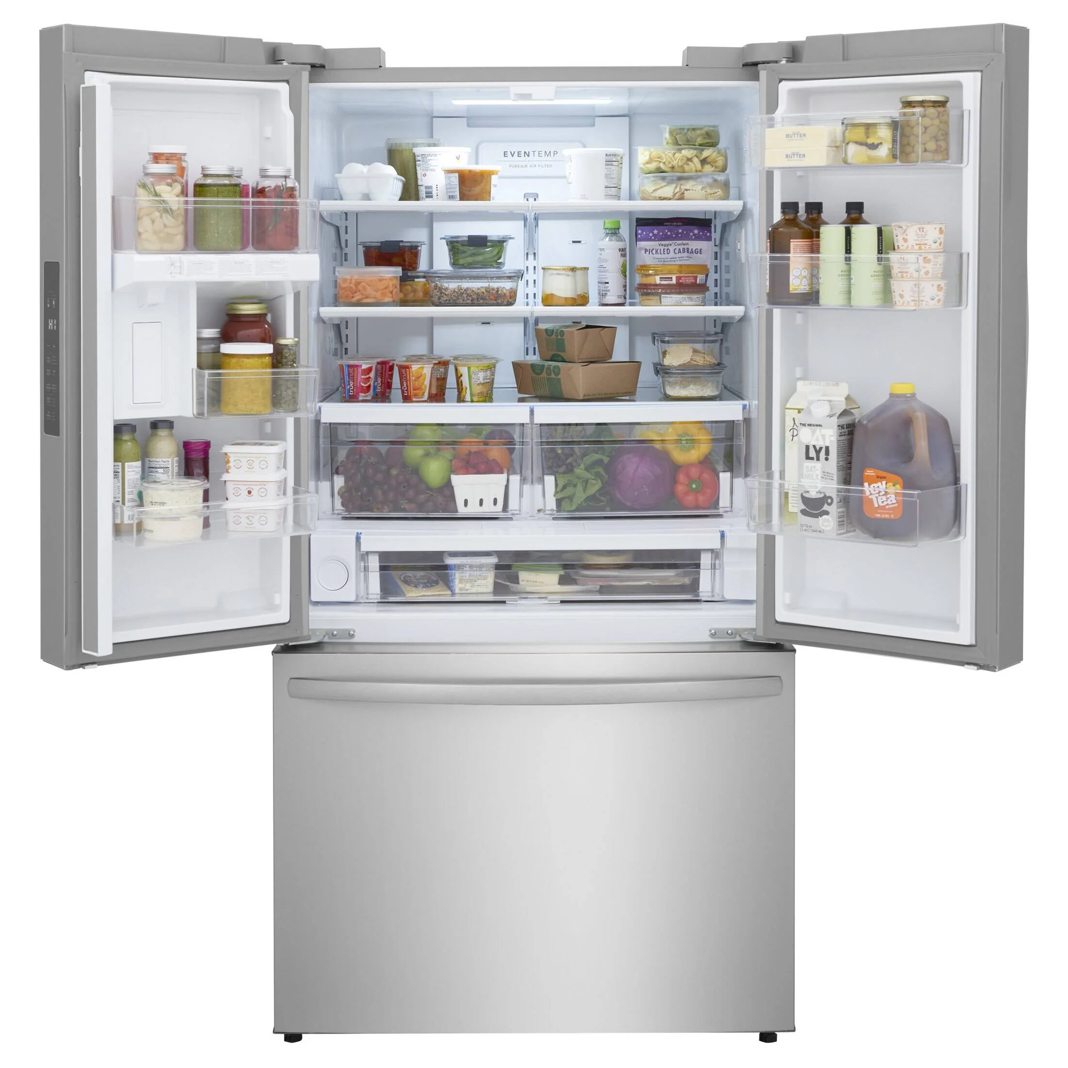 FRIGIDAIRE 36 IN 28.8 CU. FT. STAINLESS STEEL FRENCH DOOR REFRIGERATOR WITH INTERNAL WATER DISPENSER - Inhomebuy