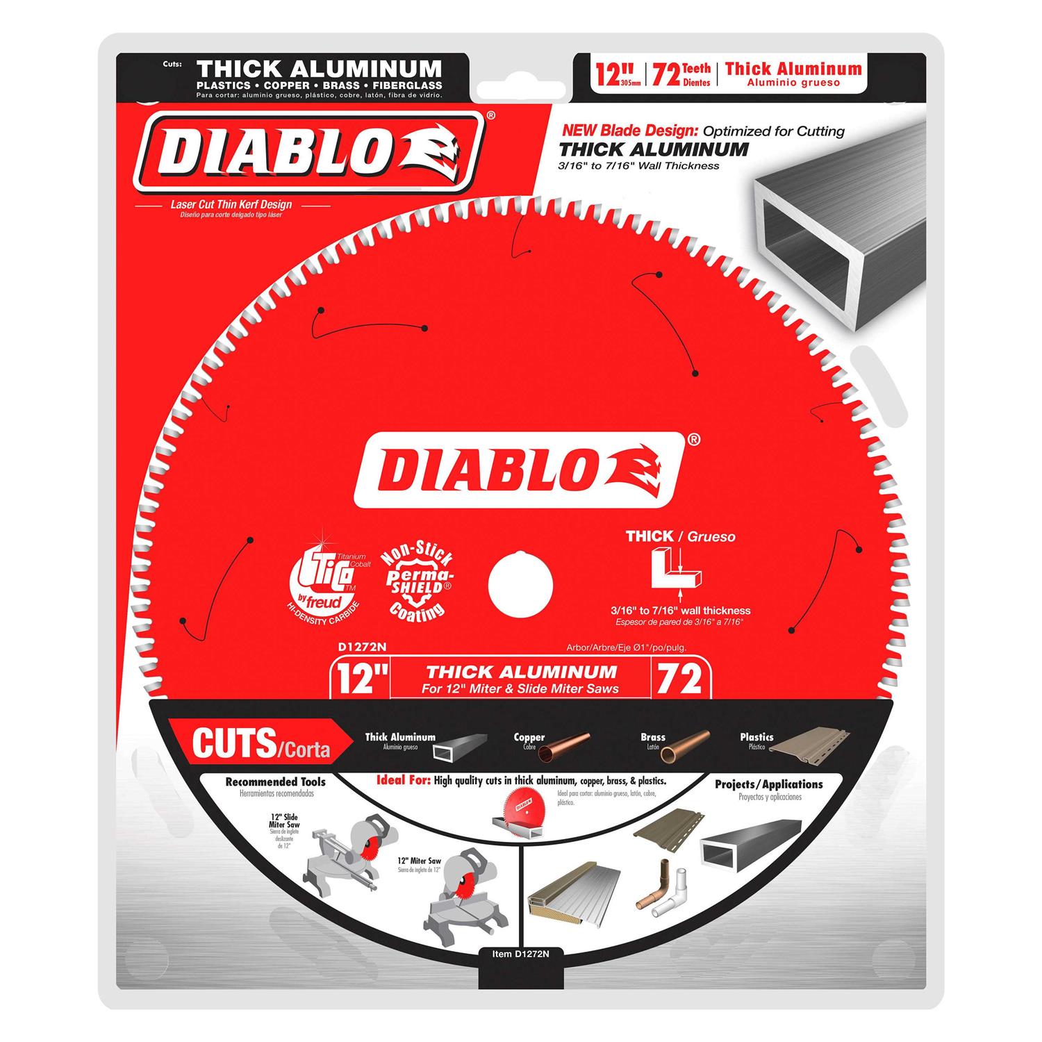 Diablo 12 in. 96-Tooth Laminate Circular Saw Blade D1296L - Inhomebuy