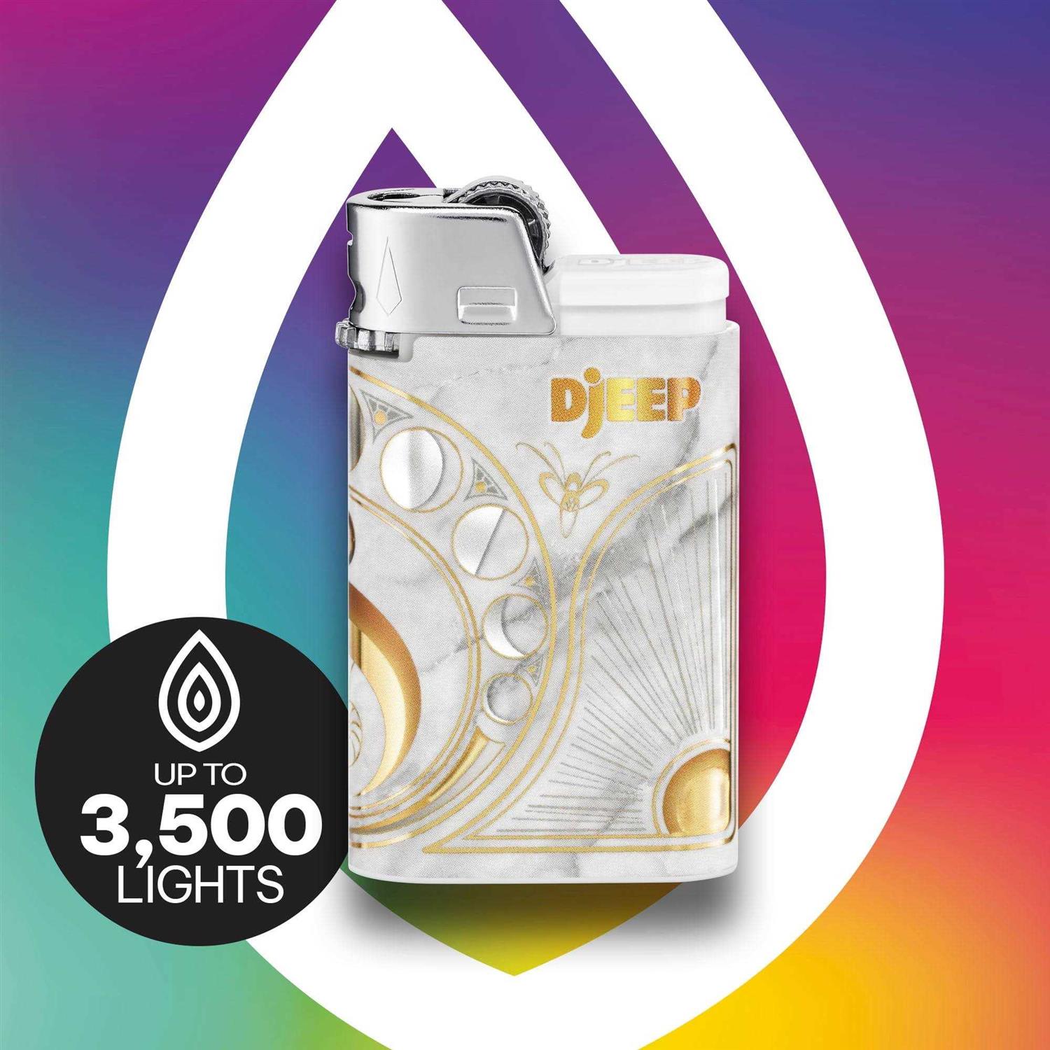 Djeep Pocket Lighters Vibrant Collection Textured Metallic Colorful Unique Lighters - Inhomebuy