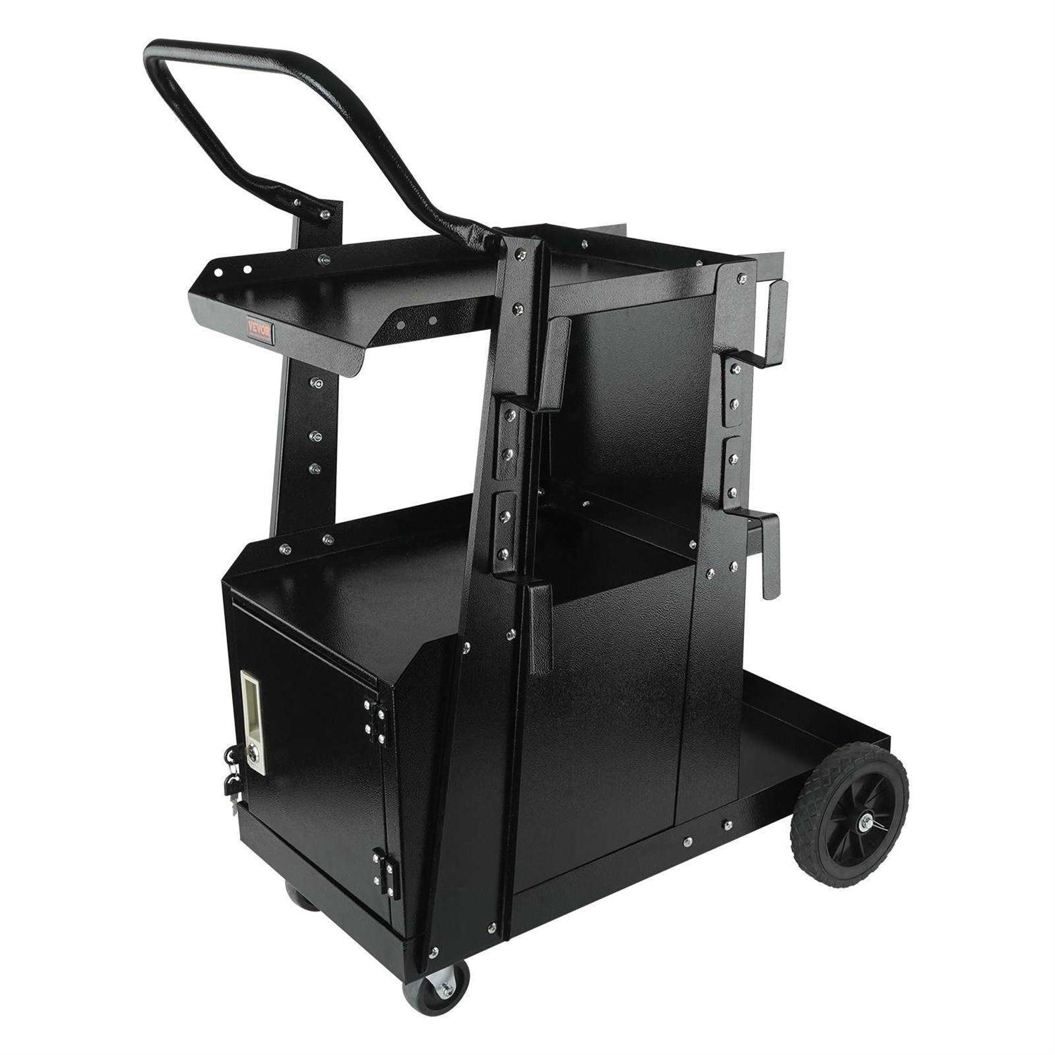 VEVOR Welding Cart 2-Tier 4 Drawers Welder Cart with 265LBS Static Weight Capacity ECSTHJTC265LBXFETV0 - Inhomebuy