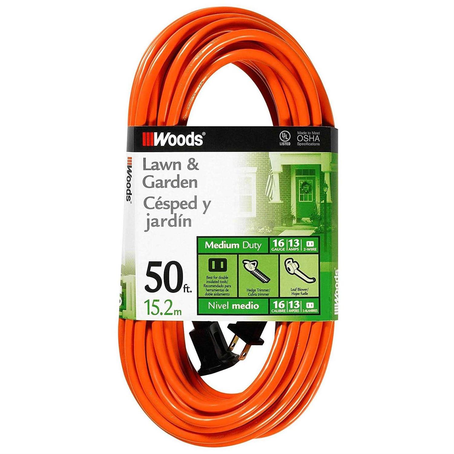 Woods Cube Extension Cord with Power Tap - Inhomebuy