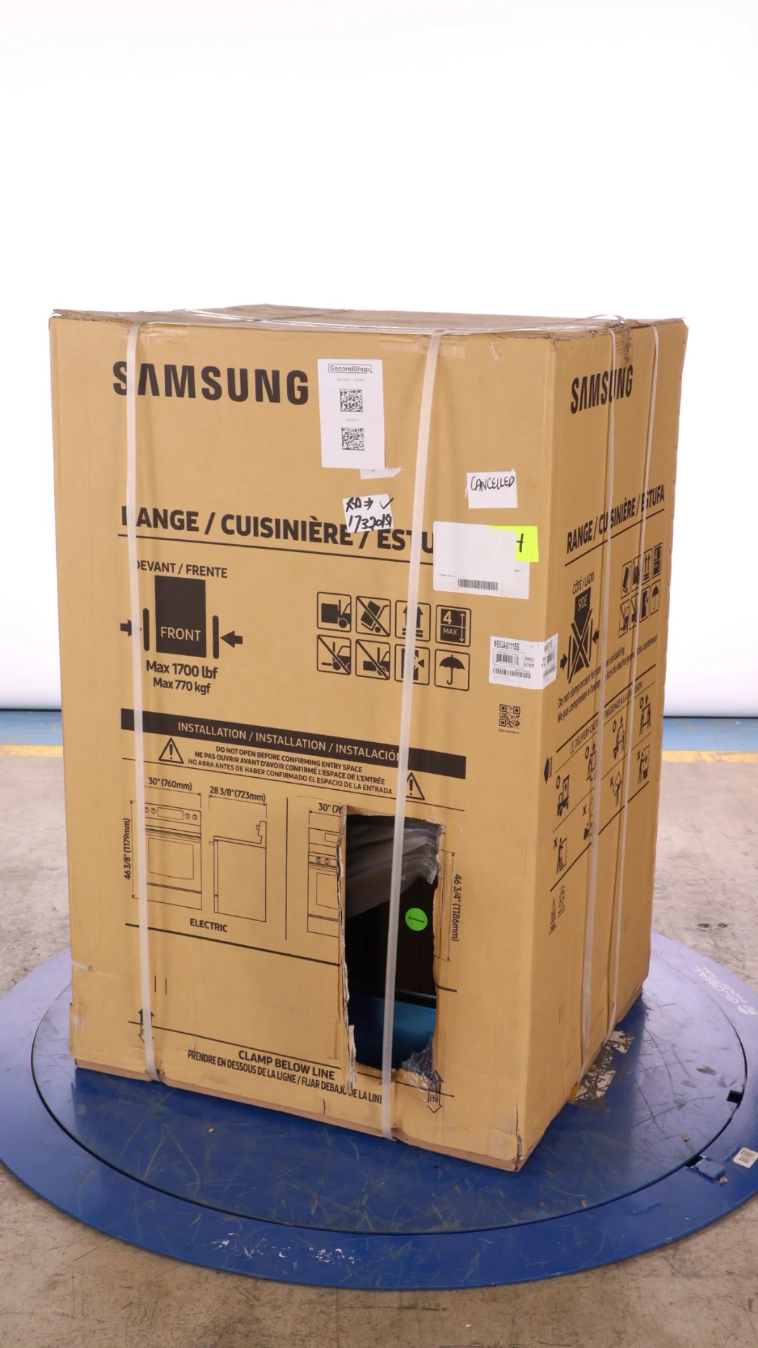 SAMSUNG 30 IN. 6.3 CU. FT. STAINLESS STEEL ELECTRIC RANGE WITH STEAM CLEAN AND BUILT-IN WI-FI - NE63 - Inhomebuy