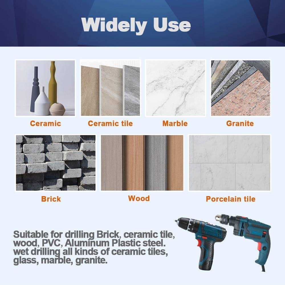 Dry Diamond Core Drill Bit Set,BRSCHNITT 2 Diamond Hole Saw Core Drill Bit with Triangle Shank for Porcelain Tile Ceramic Stone - Inhomebuy