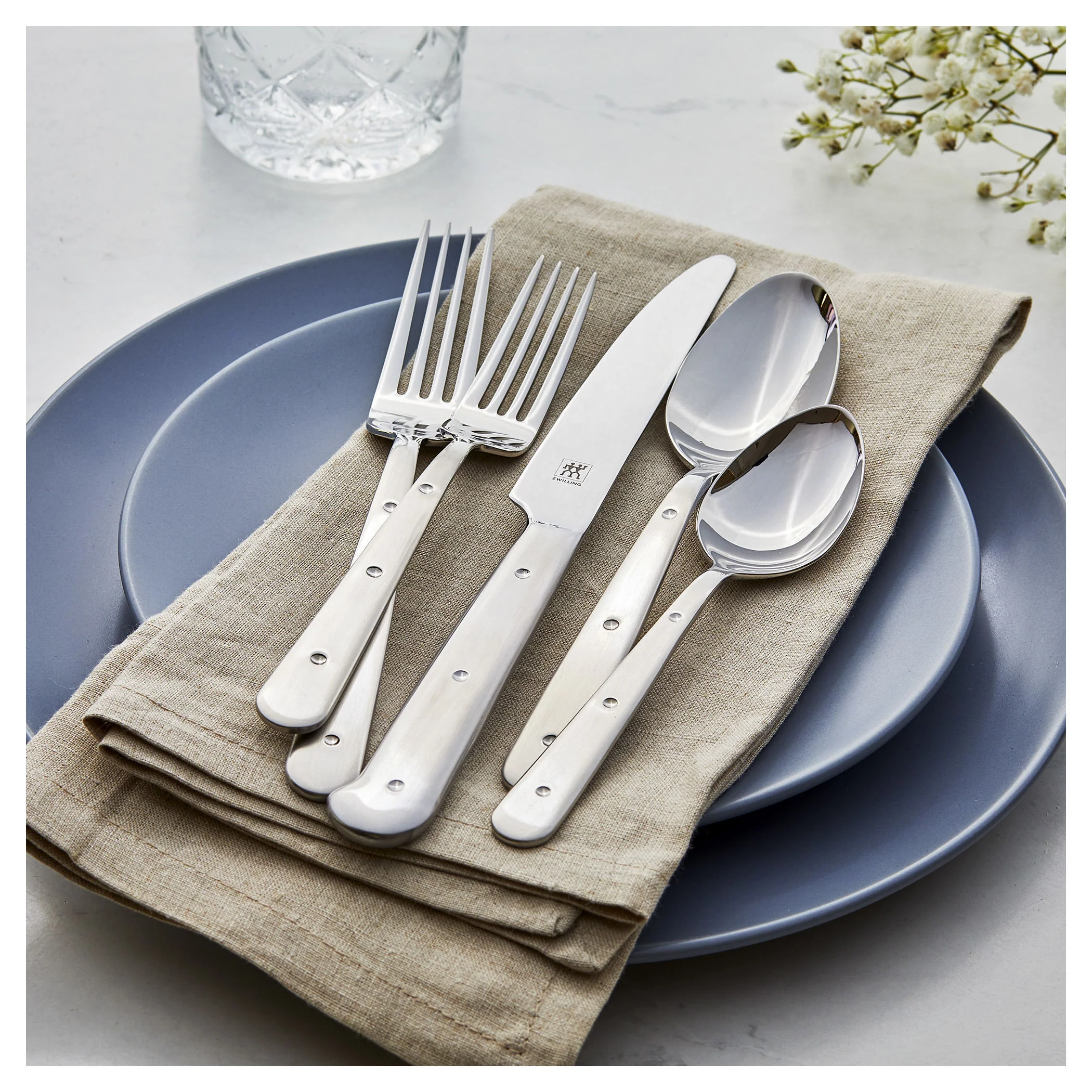 ZWILLING 45pc Porterhouse Stainless Steel Flatware Set - Inhomebuy