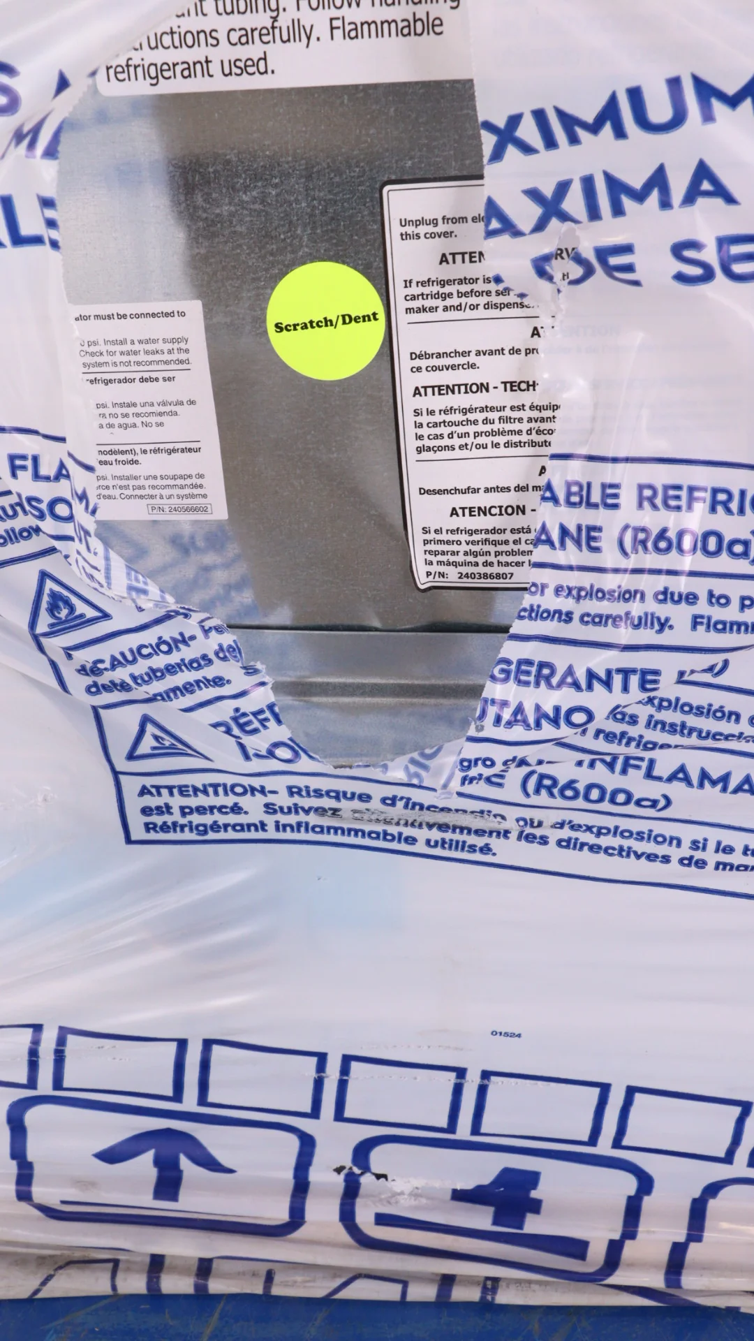 FRIGIDAIRE 36 IN 25.6 CU FT. STAINLESS STEEL SIDE-BY-SIDE REFRIGERATOR WITH EXTERIOR WATER AND ICE D - Inhomebuy