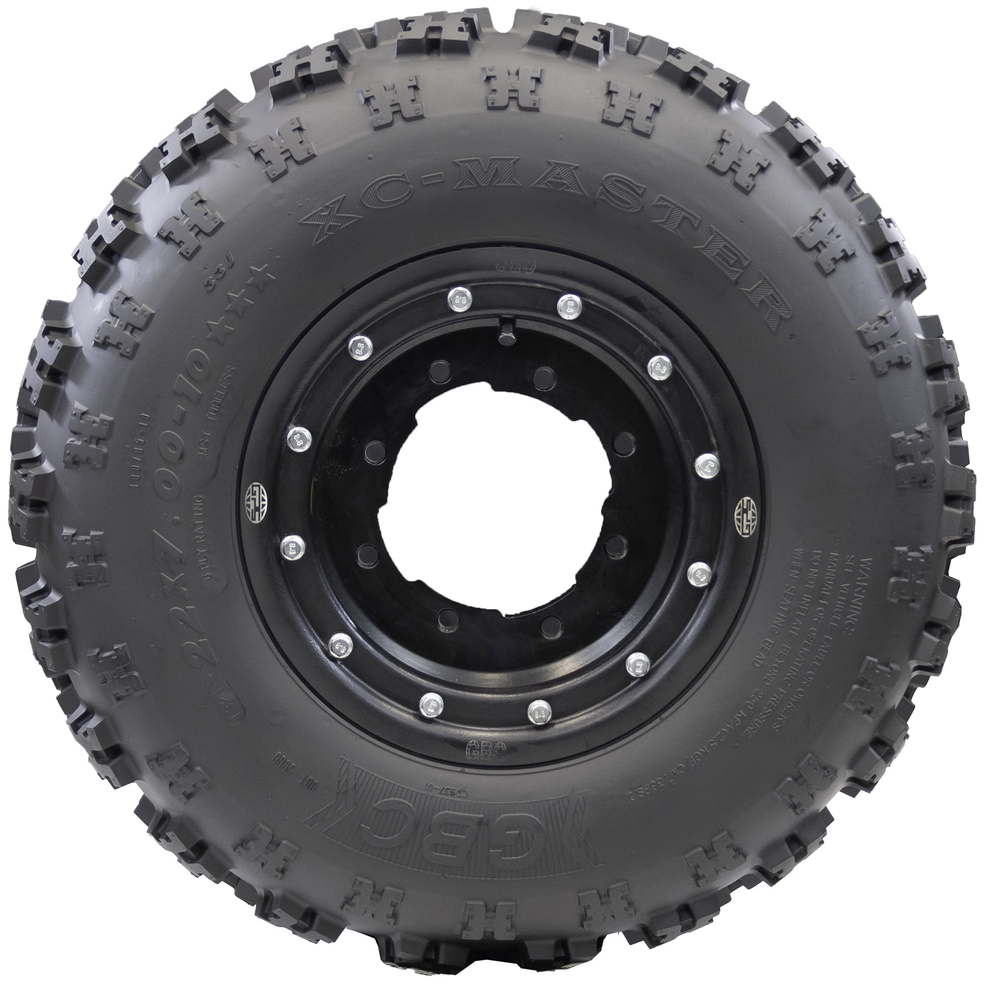 GBC XC-Master 22x7-10 6-PLY Rated front ATV Tire, Cross-Country All-Terrain Tire - Inhomebuy