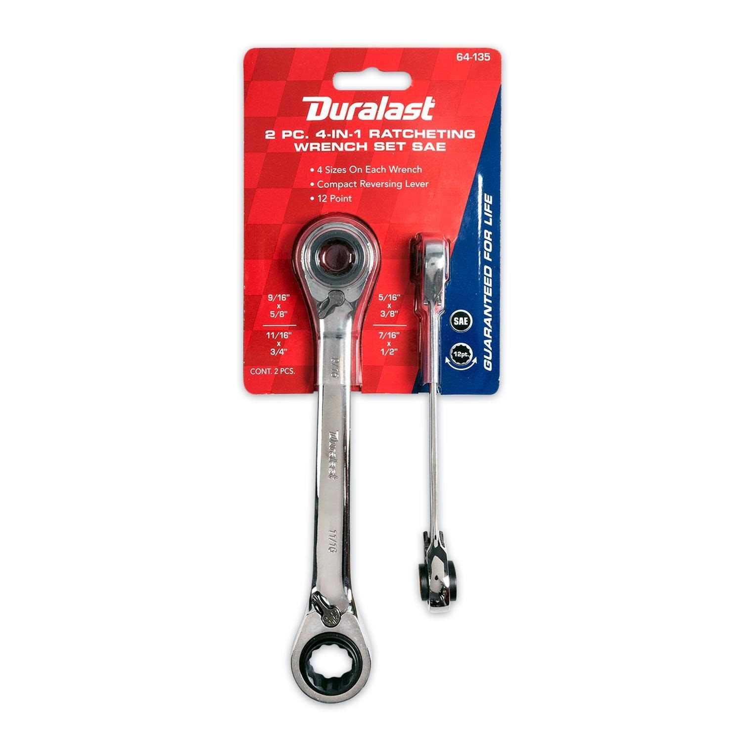 Duralast SAE Crowfoot Wrench Set 8 Piece 64-405 - Inhomebuy