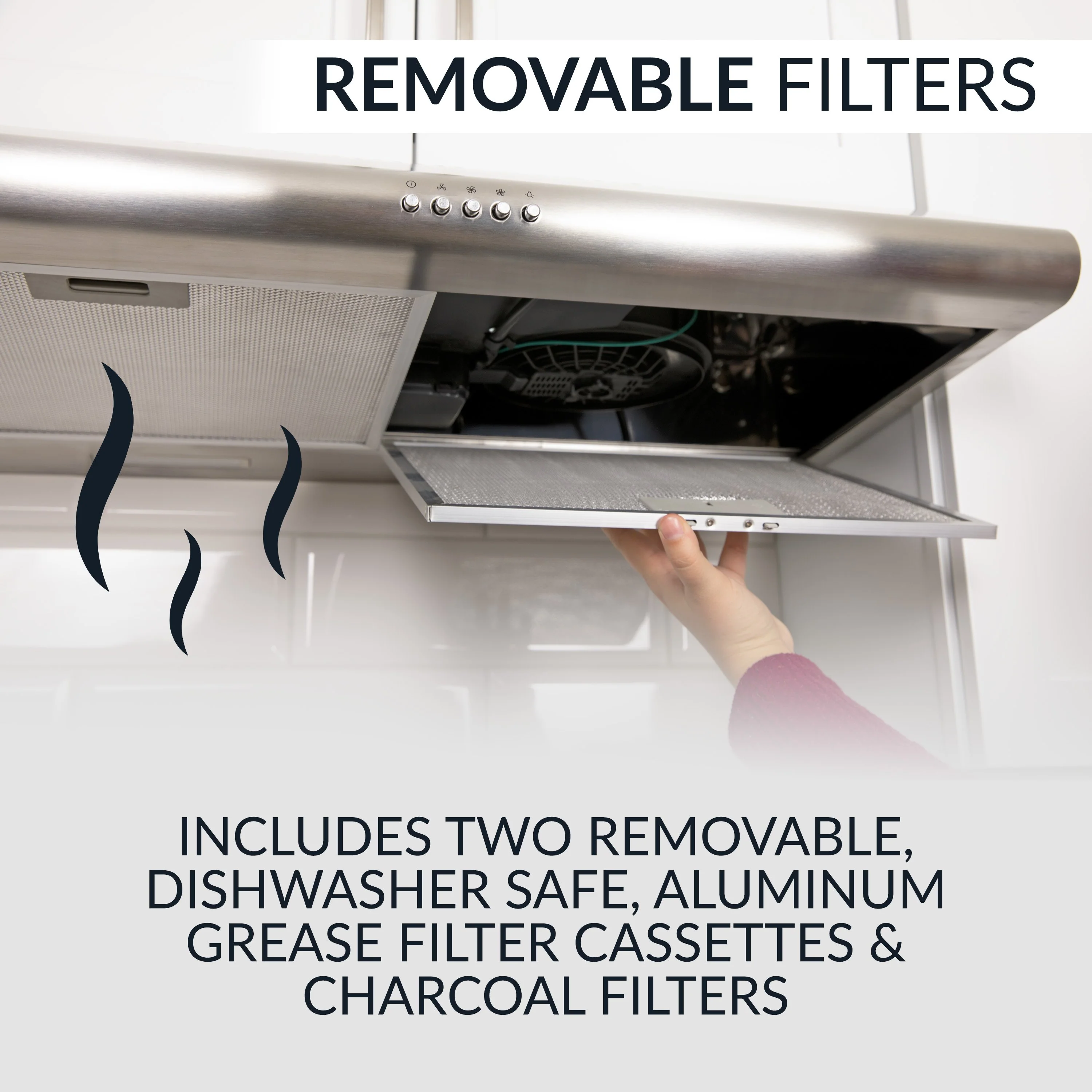 HomeCraft�?30-Inch Under the Cabinet Hood Range Exhaust Fan, Stainless Steel - Inhomebuy