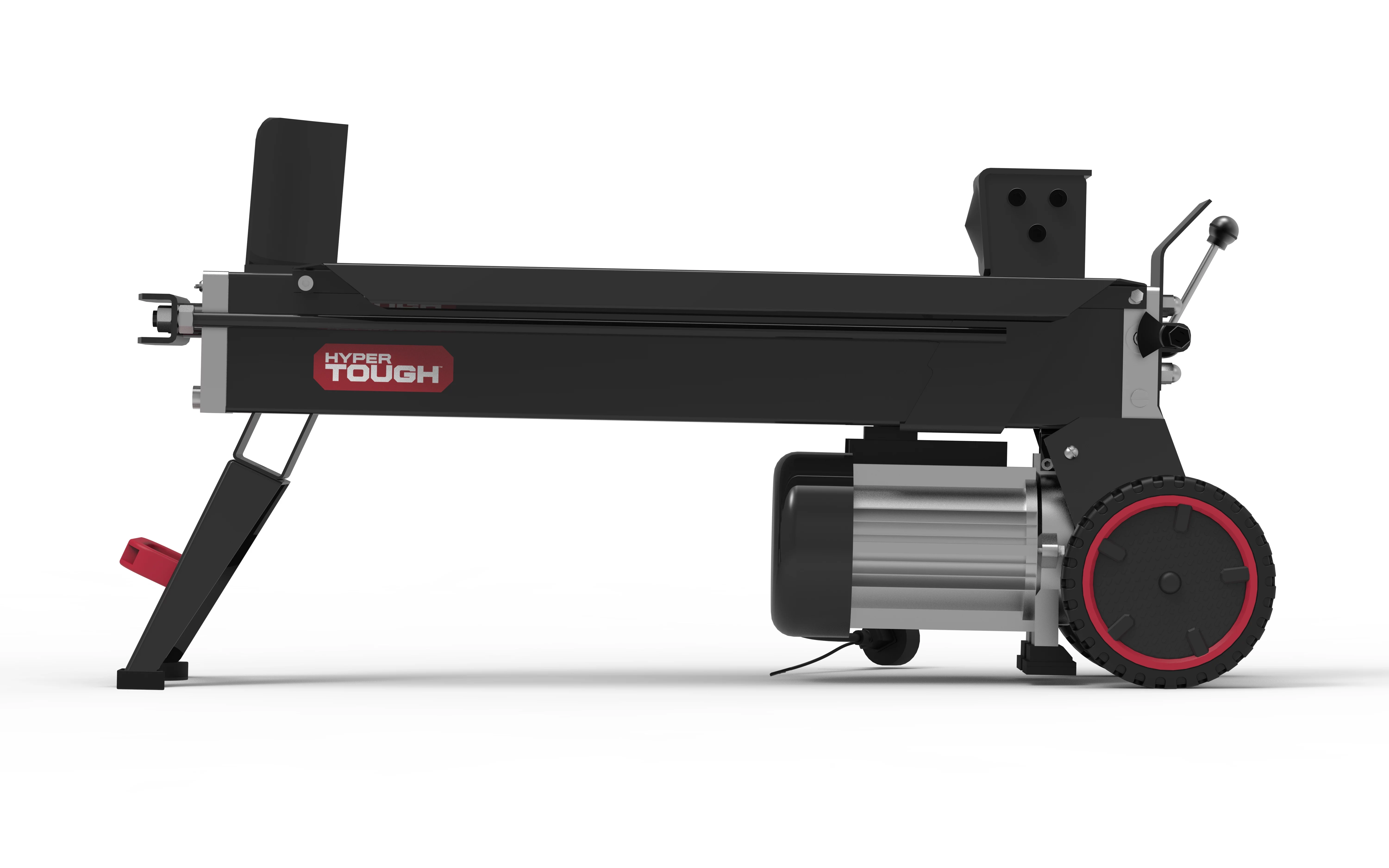 Hyper Tough 5 Ton Log Splitter, 15-Amp Induction Motor with Hydraulic Ram, Horizontal use with Vertical storage - Inhomebuy